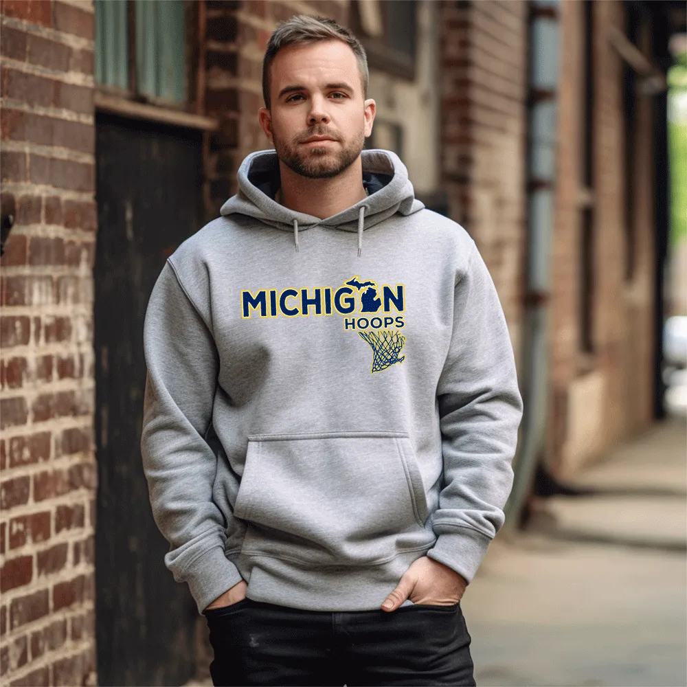 "Michigan Hoops" Men's Classic Hoodie