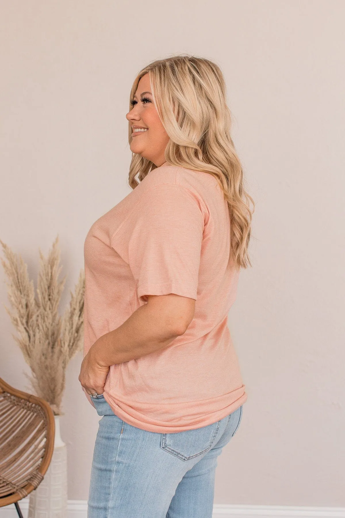 "Nashville Festival" Graphic Tee- Peach