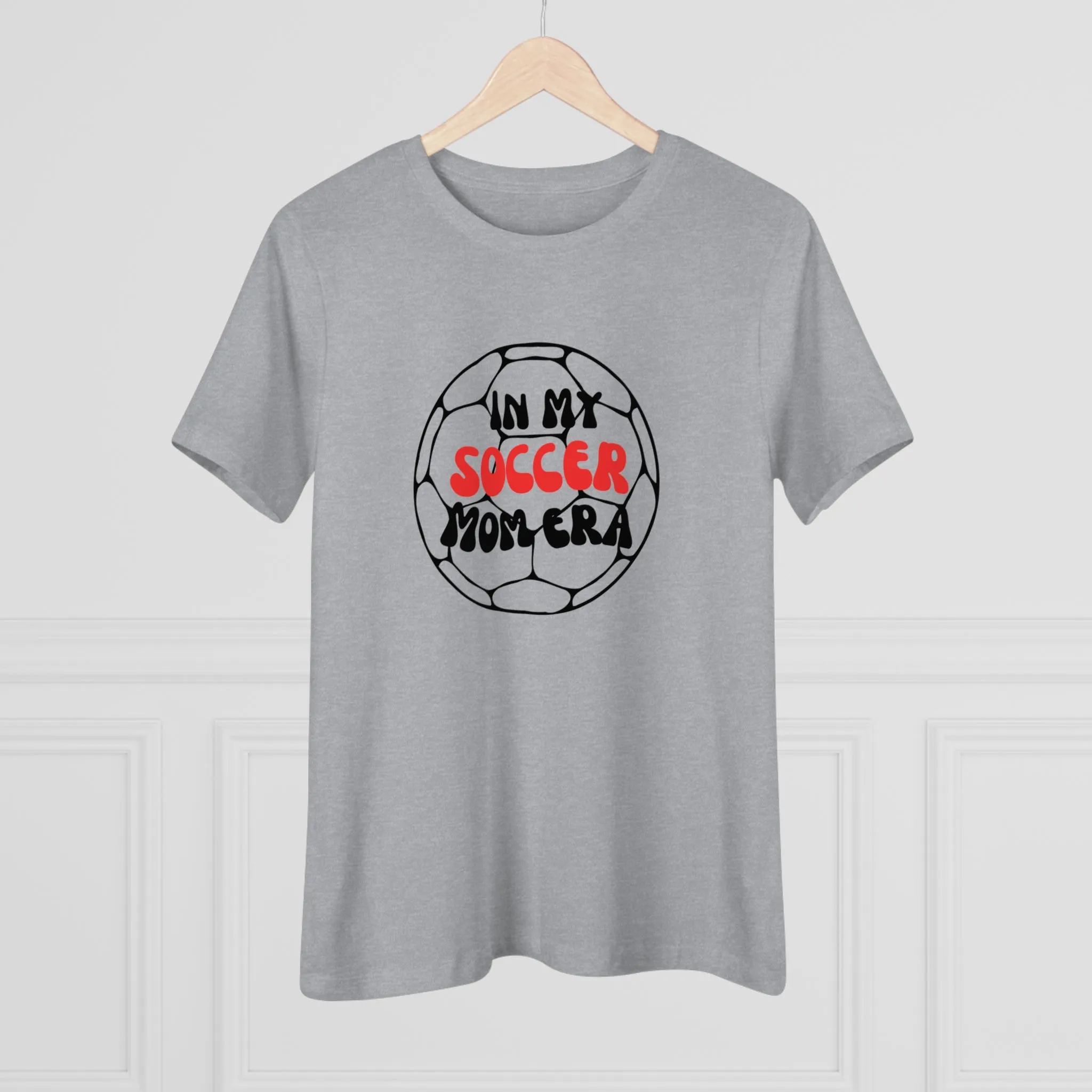 Red In My Soccer Mom Era Women's Cotton Tee
