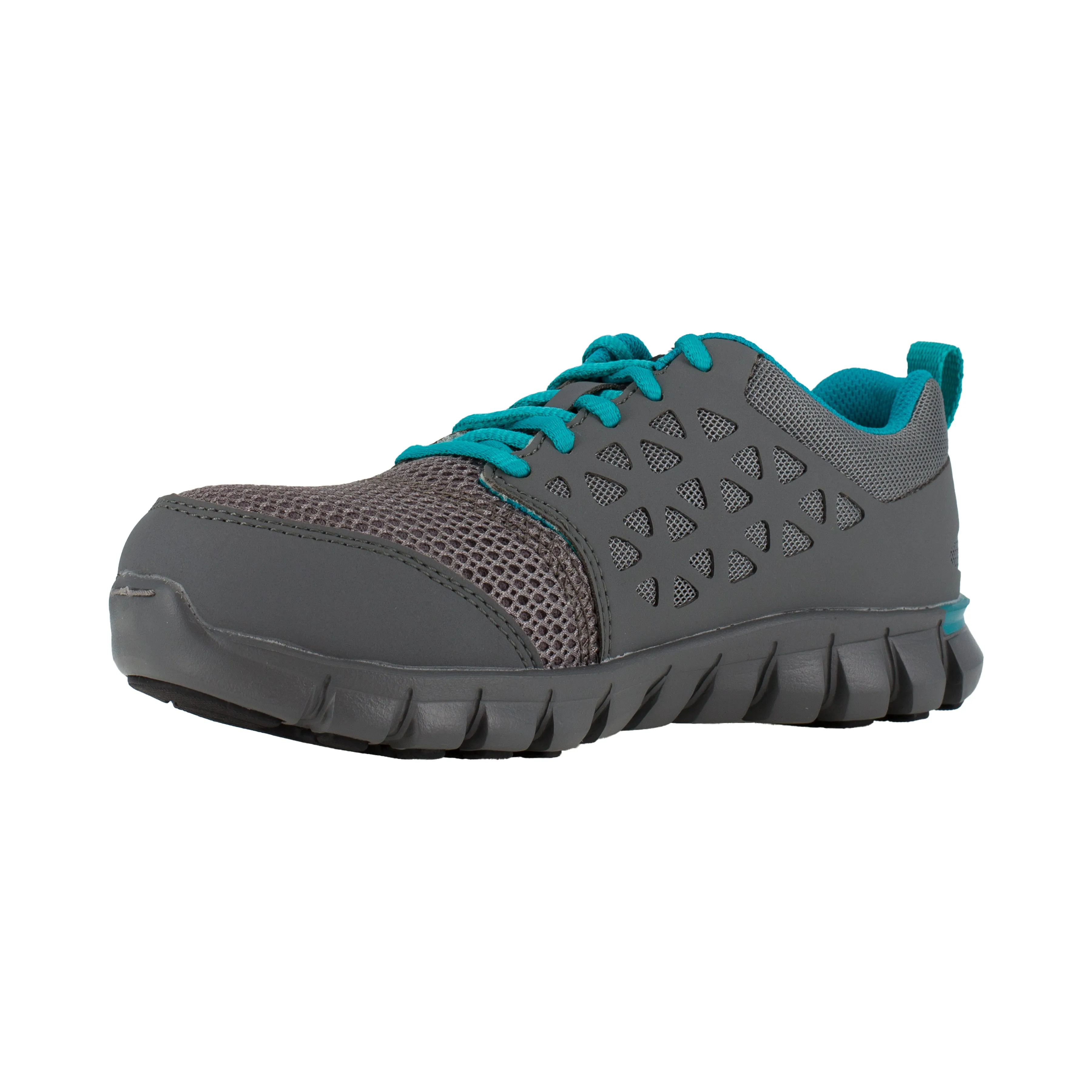 Reebok Women's Sublite Cushion Alloy Toe Athletic Work Shoe - Grey - RB045