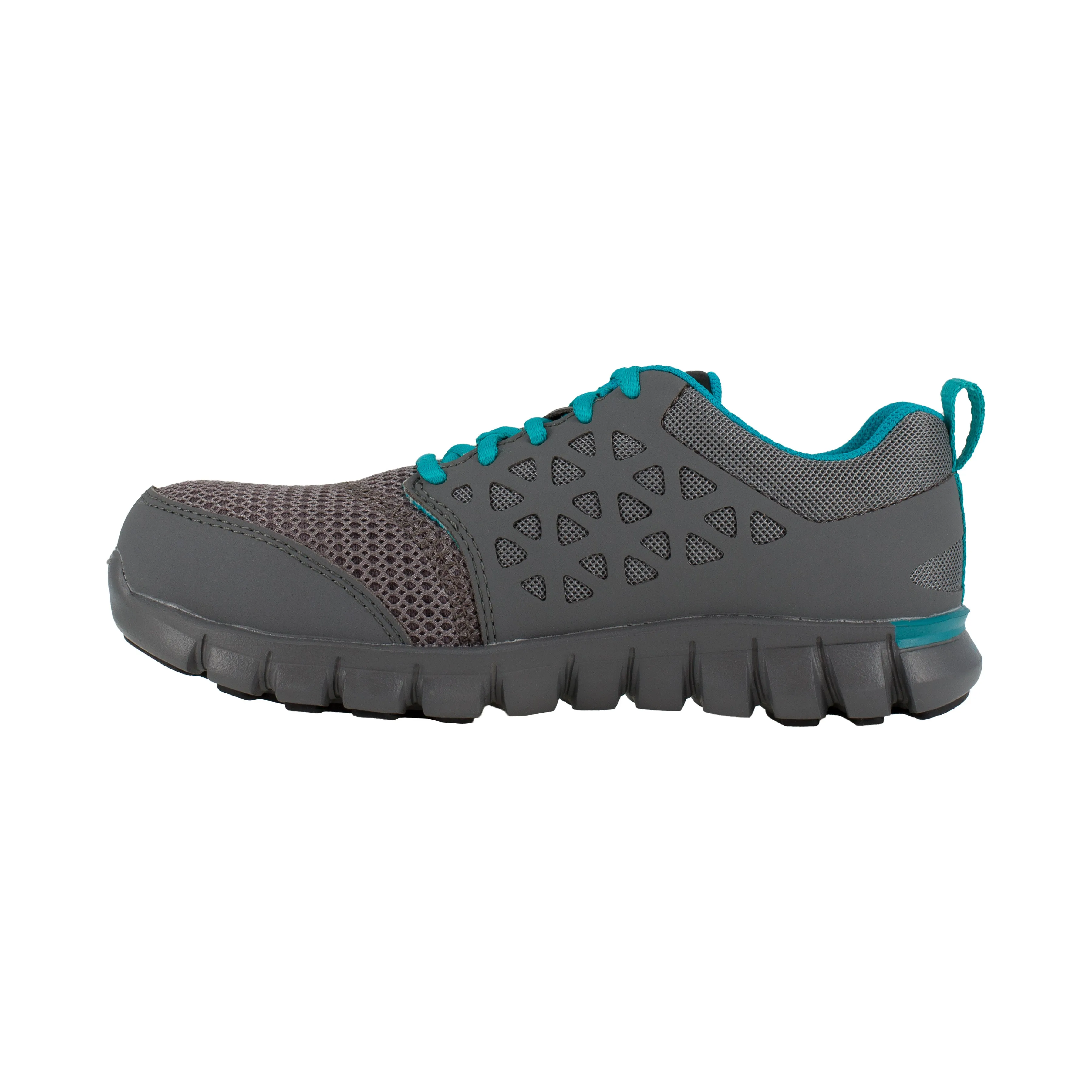 Reebok Women's Sublite Cushion Alloy Toe Athletic Work Shoe - Grey - RB045