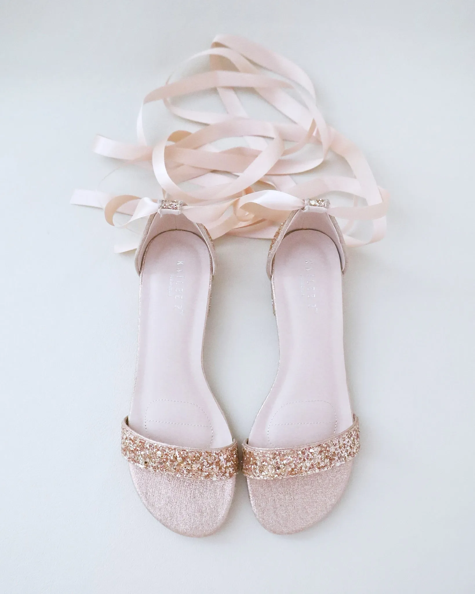 Rock Glitter Low Block Heel Ballerina Evening Sandals
