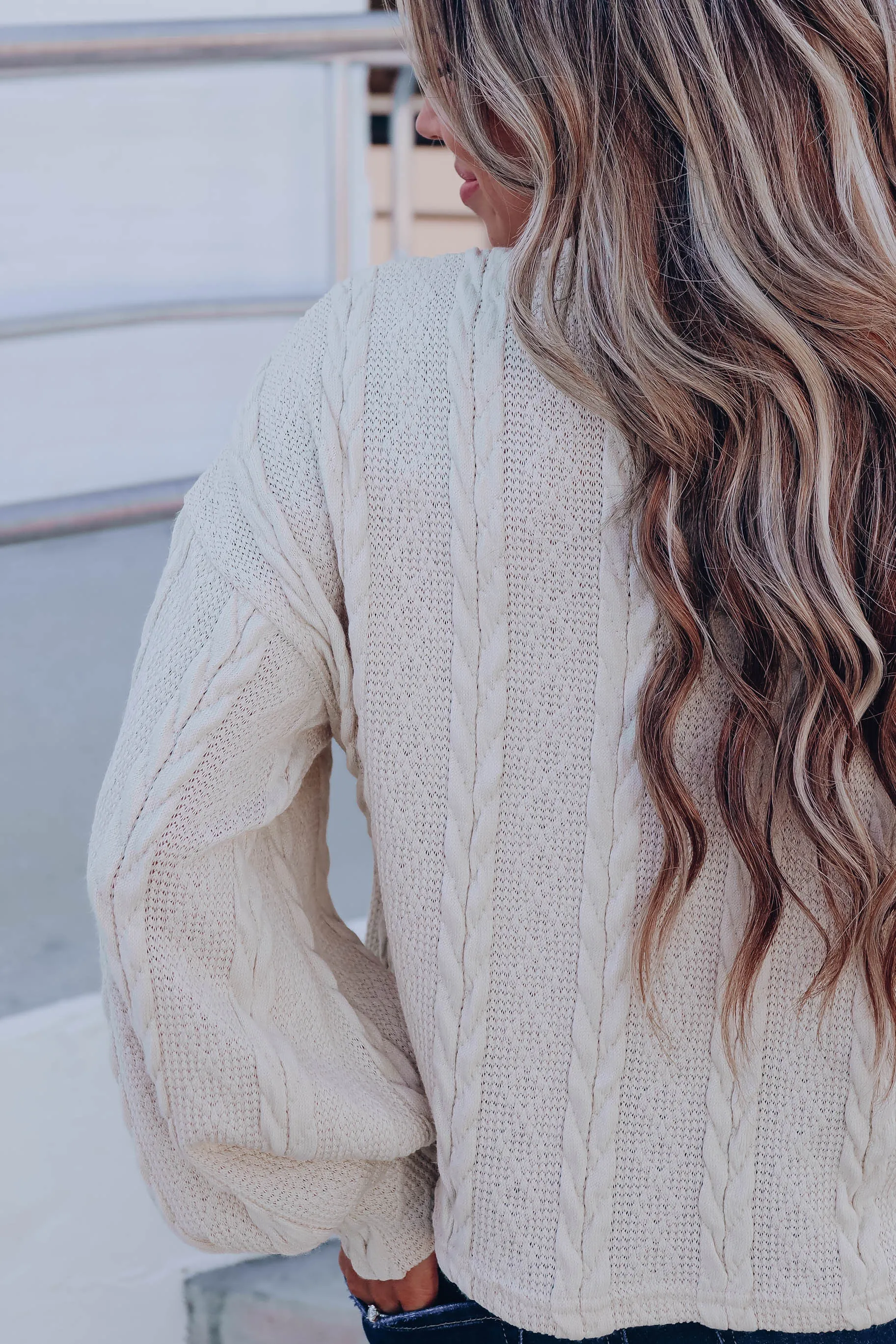Ropa Pullover Crop Sweater - Ivory