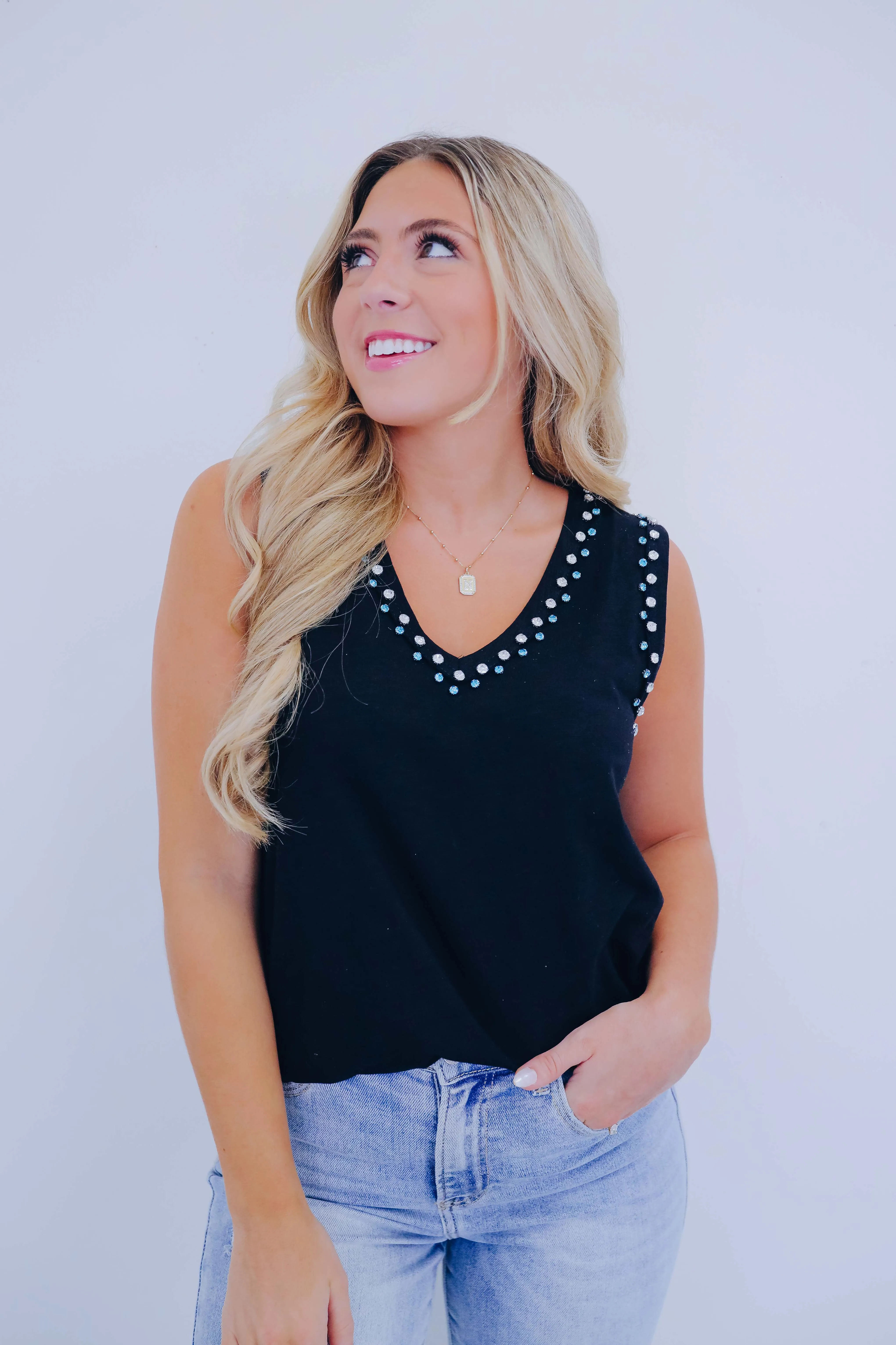 Roxy Jewel V-Neck Tank Top - 4 Colors