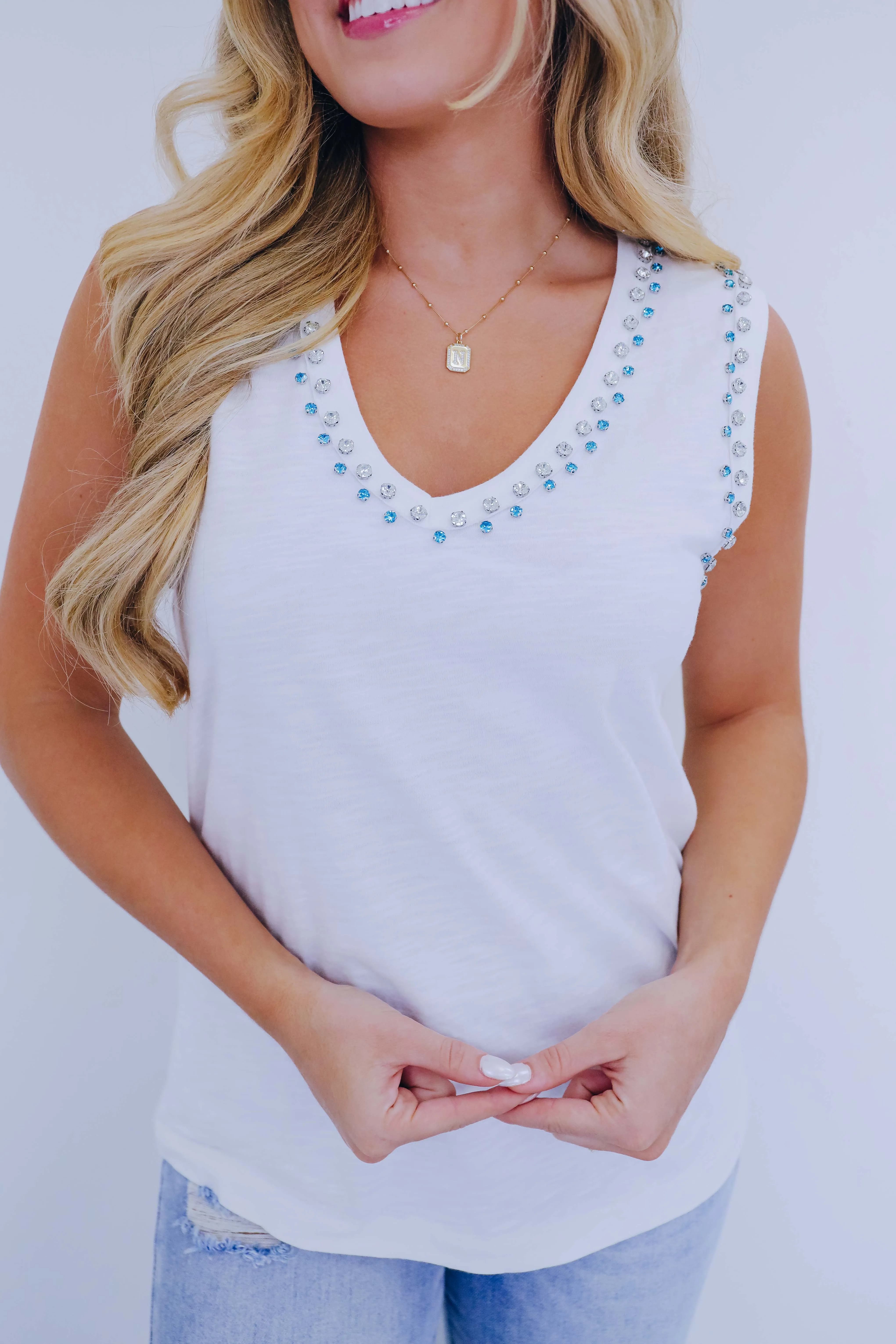 Roxy Jewel V-Neck Tank Top - 4 Colors