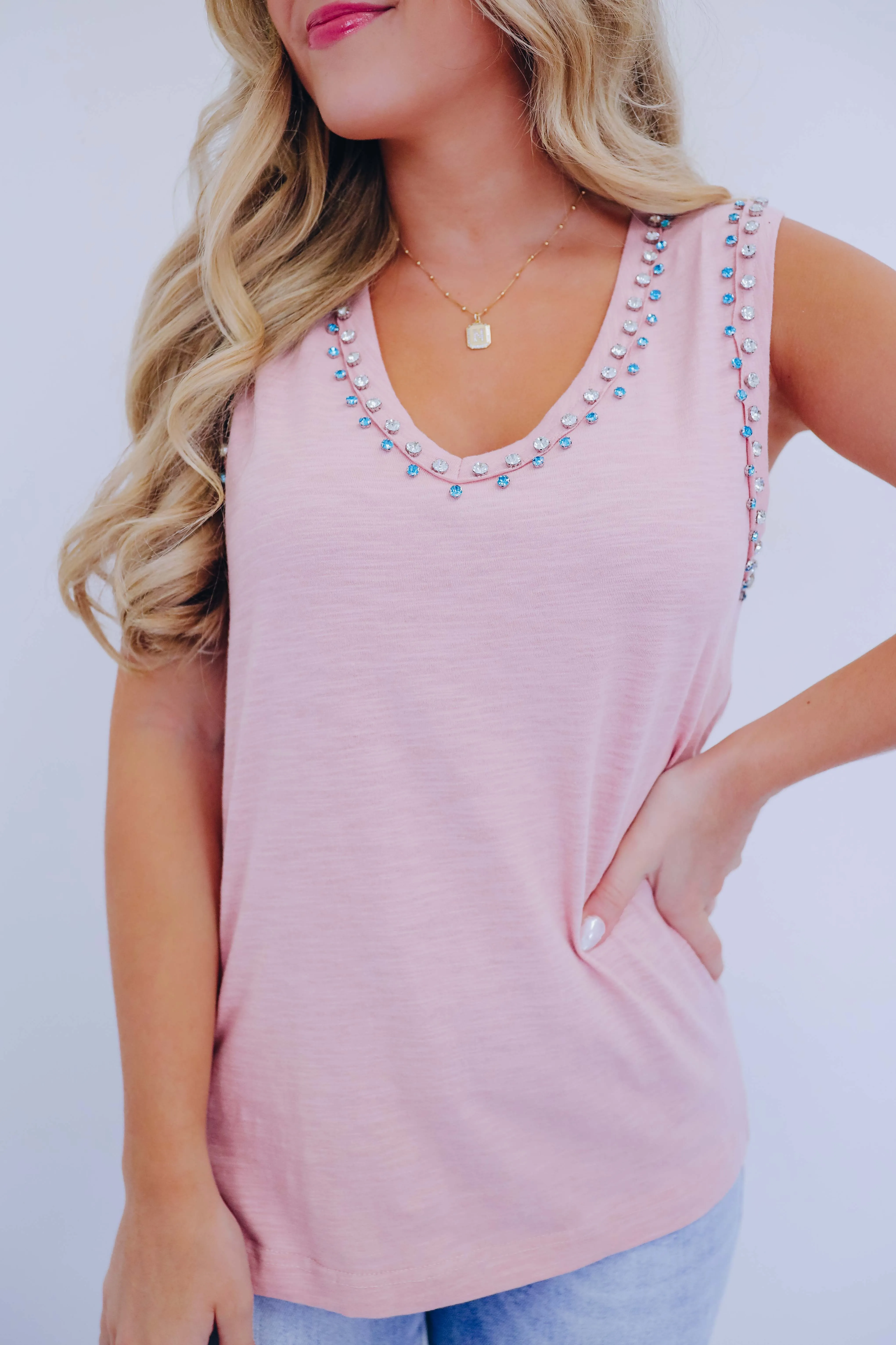 Roxy Jewel V-Neck Tank Top - 4 Colors