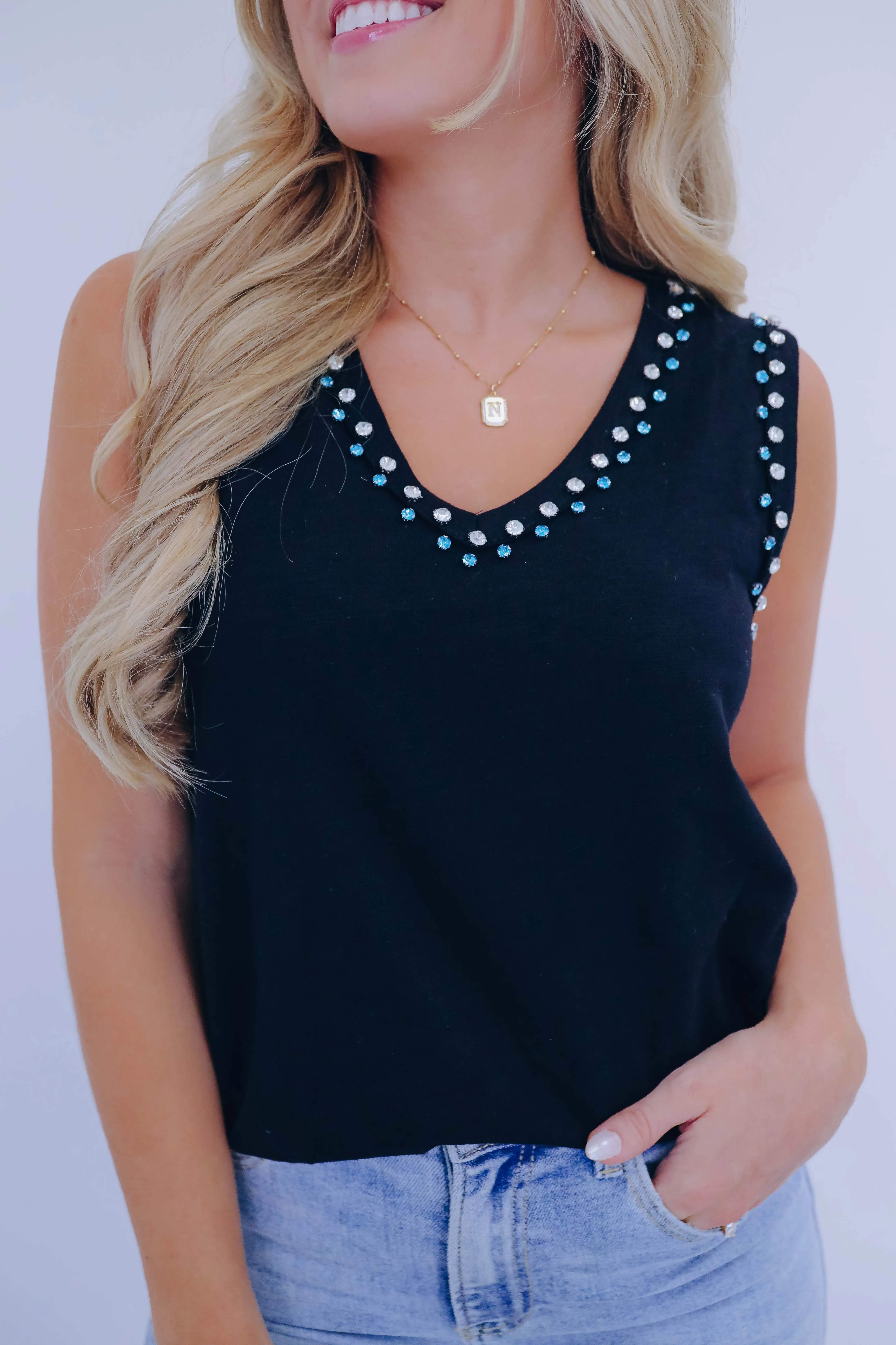 Roxy Jewel V-Neck Tank Top - 4 Colors