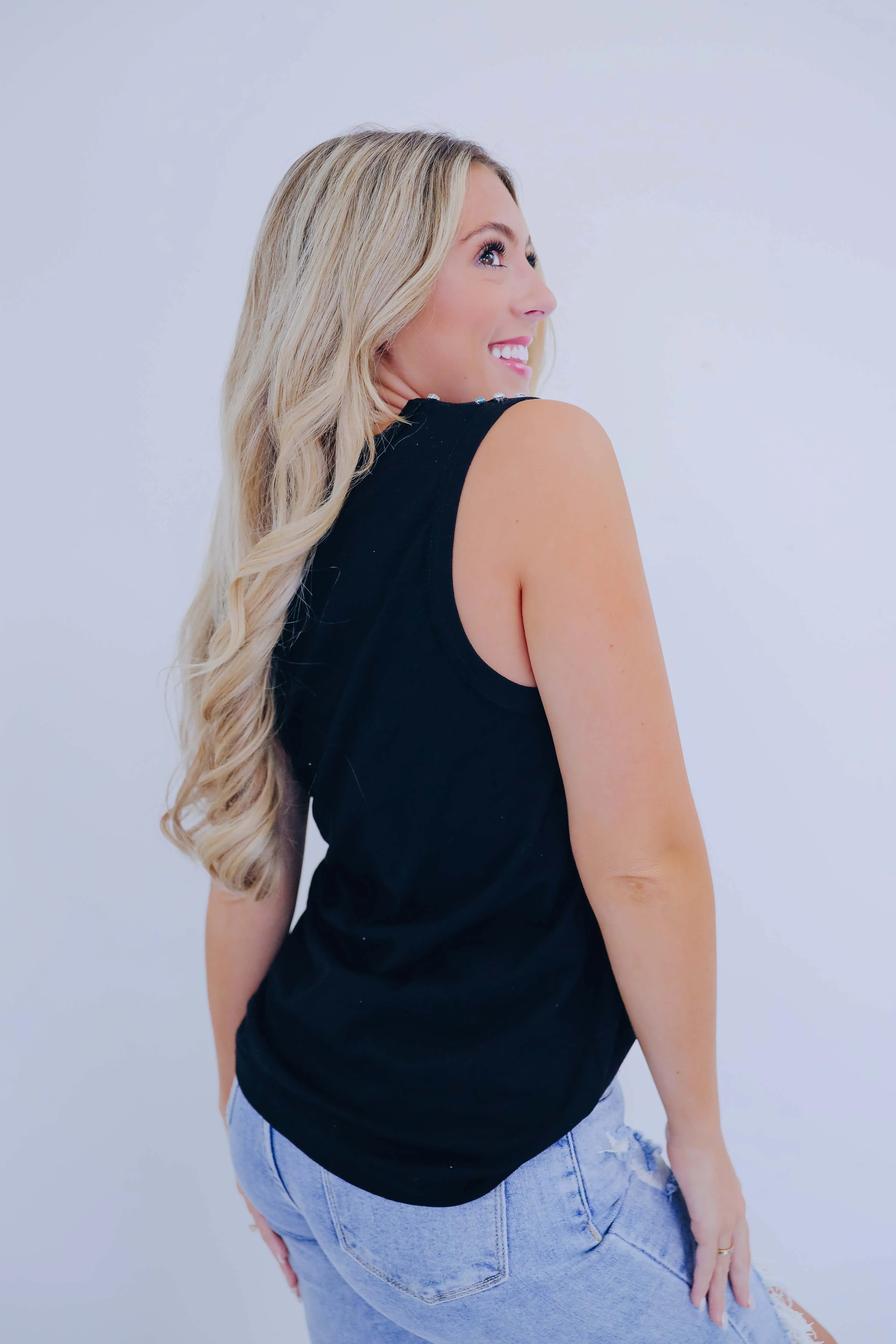 Roxy Jewel V-Neck Tank Top - 4 Colors