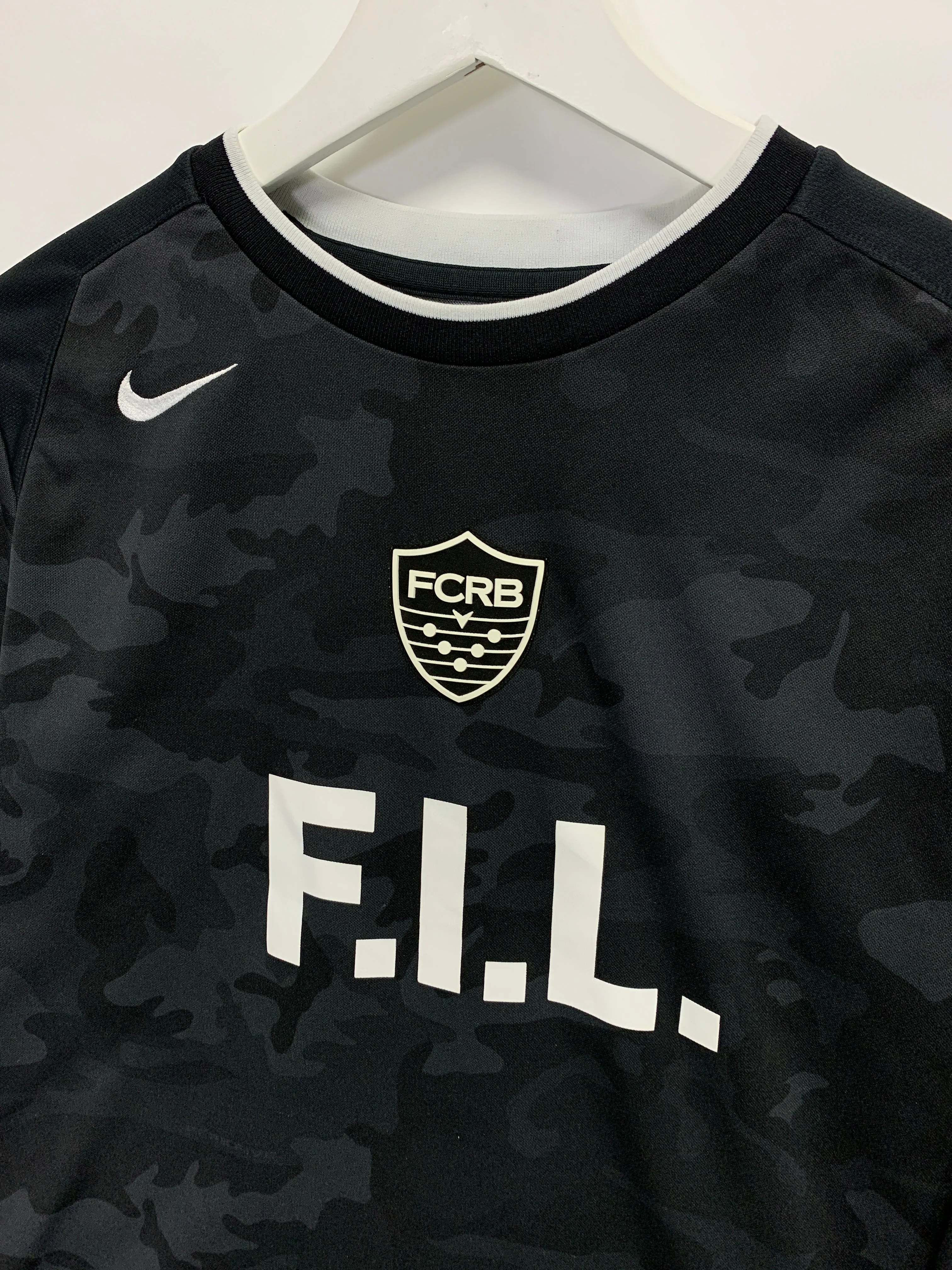 [S] Nike FCRB Fragment Visvim Soccer Football L/S Jersey Shirt Camo