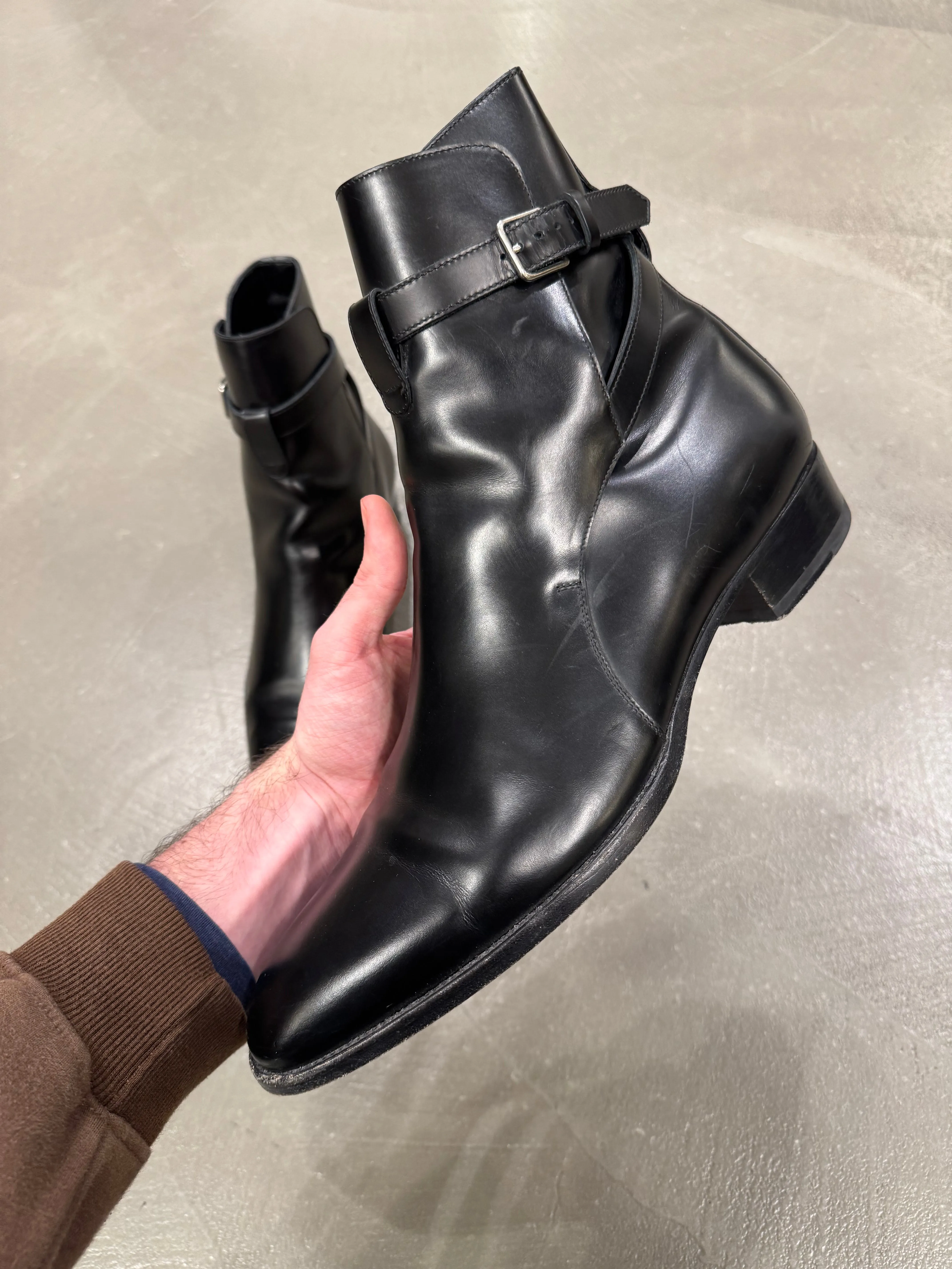 Saint Laurent western leather boots