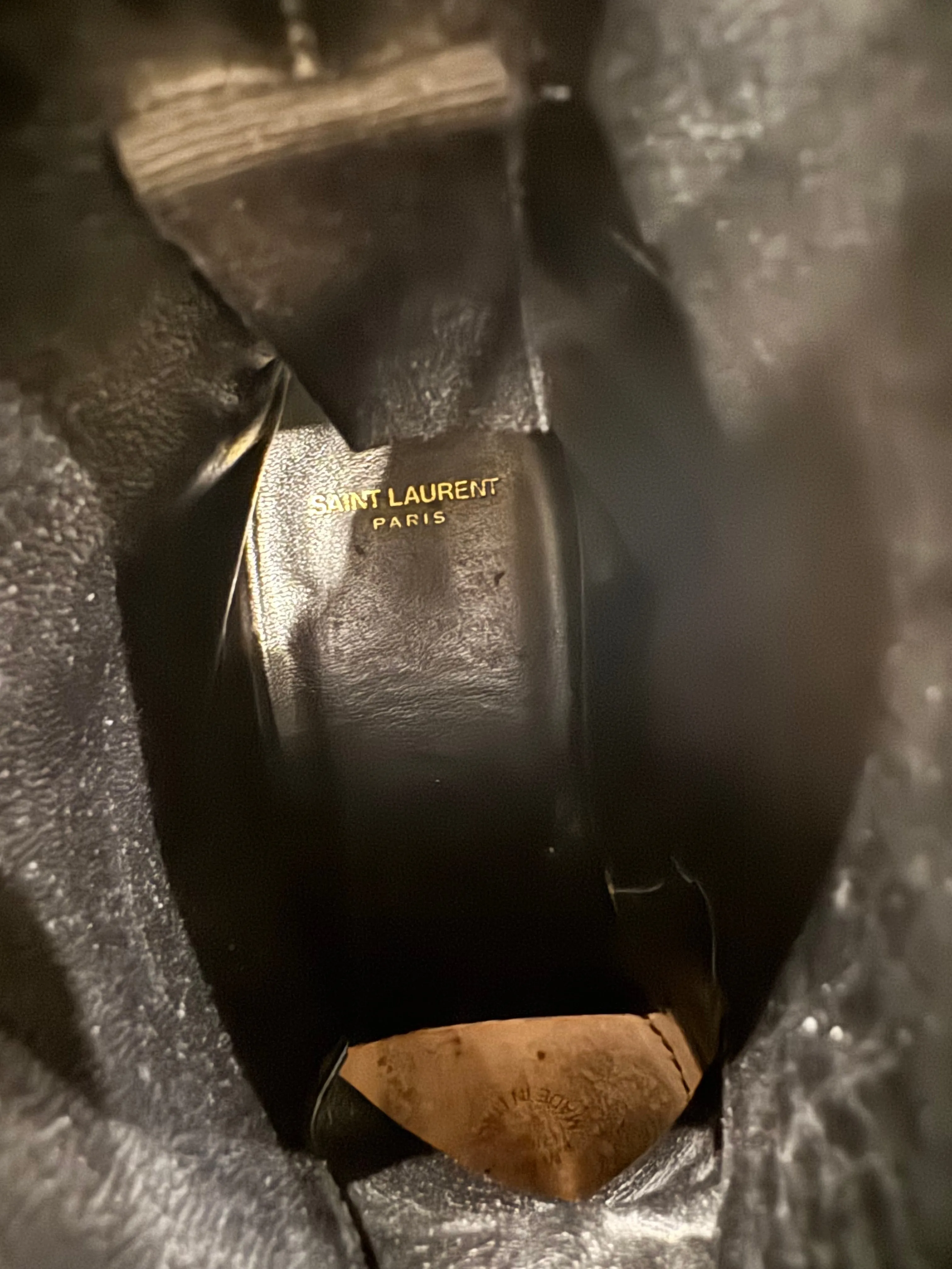 Saint Laurent western leather boots