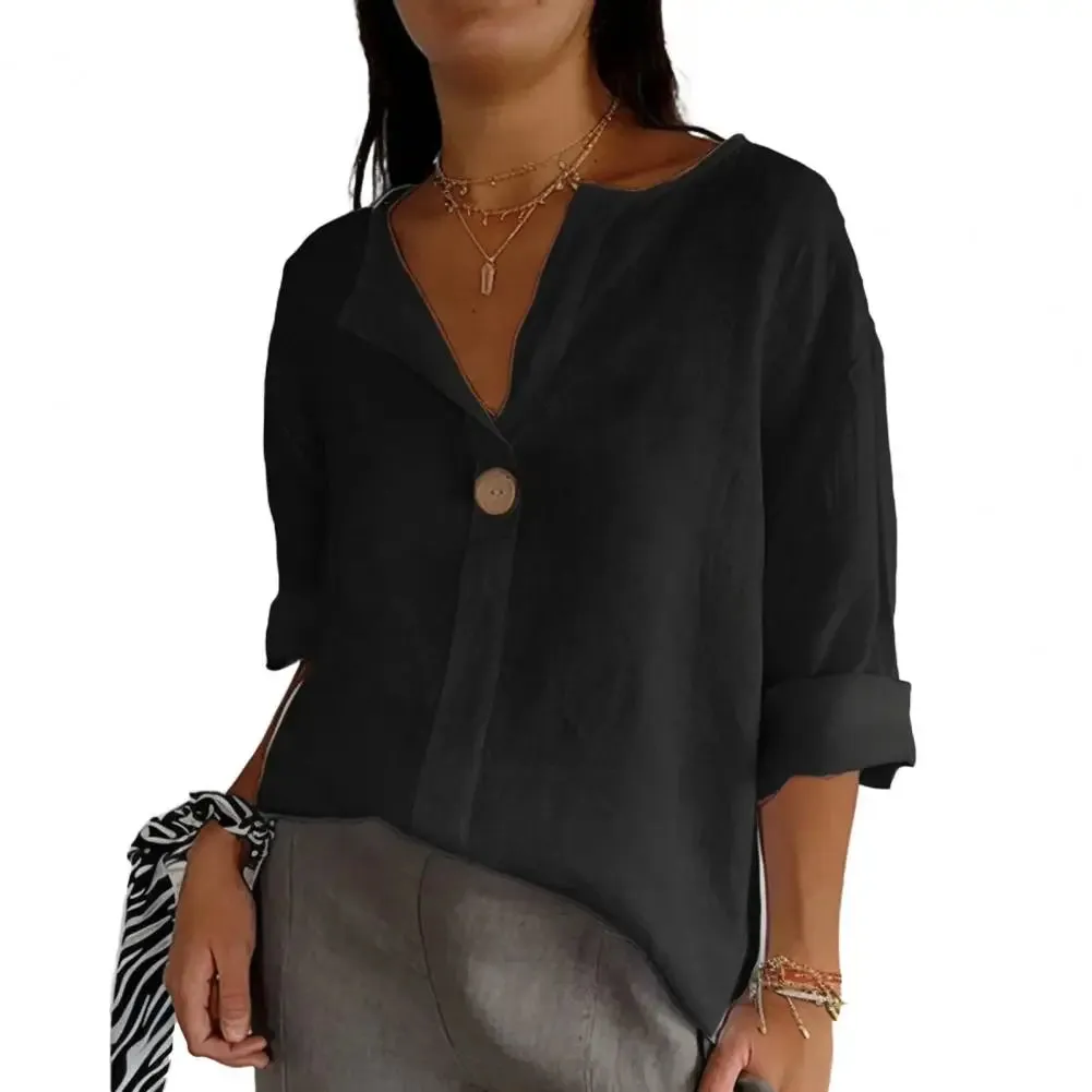 SARAH | V-neck Quarter Sleeve Blouse.