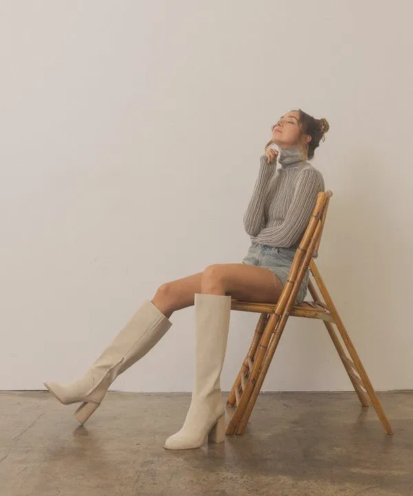 Shiloh - Knee High Block Heel Boots