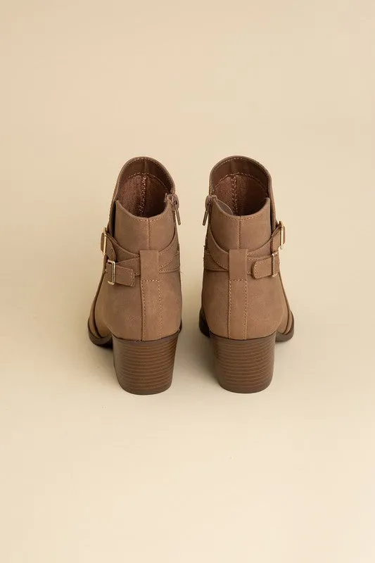 Sleek Ankle Buckle Boots