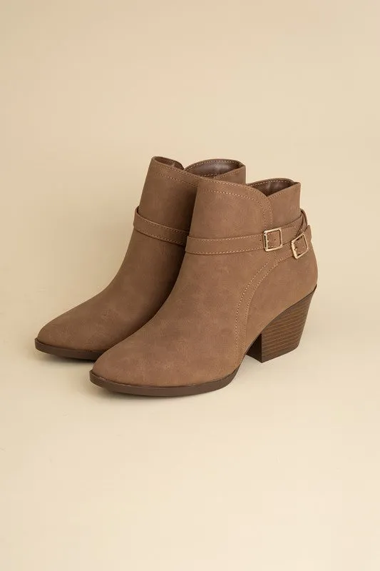 Sleek Ankle Buckle Boots