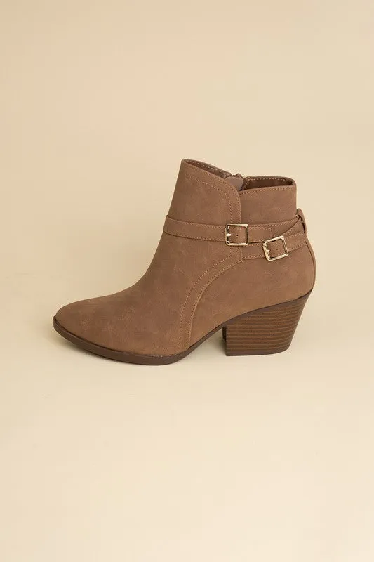 Sleek Ankle Buckle Boots