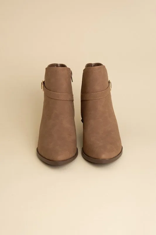 Sleek Ankle Buckle Boots