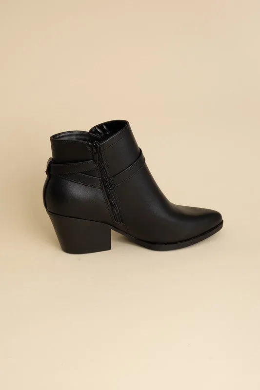 Sleek Ankle Buckle Boots