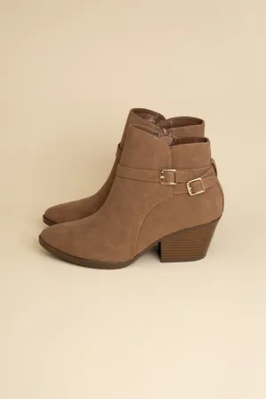 Sleek Ankle Buckle Boots