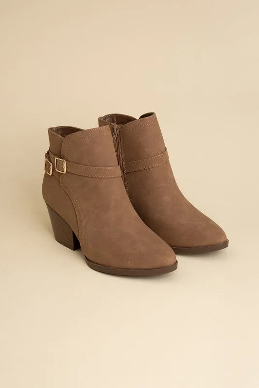 Sleek Ankle Buckle Boots