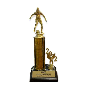 Soccer Trophy - Colored Column w/ Year