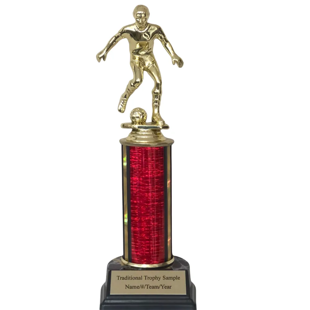 Soccer Trophy - Colored Column