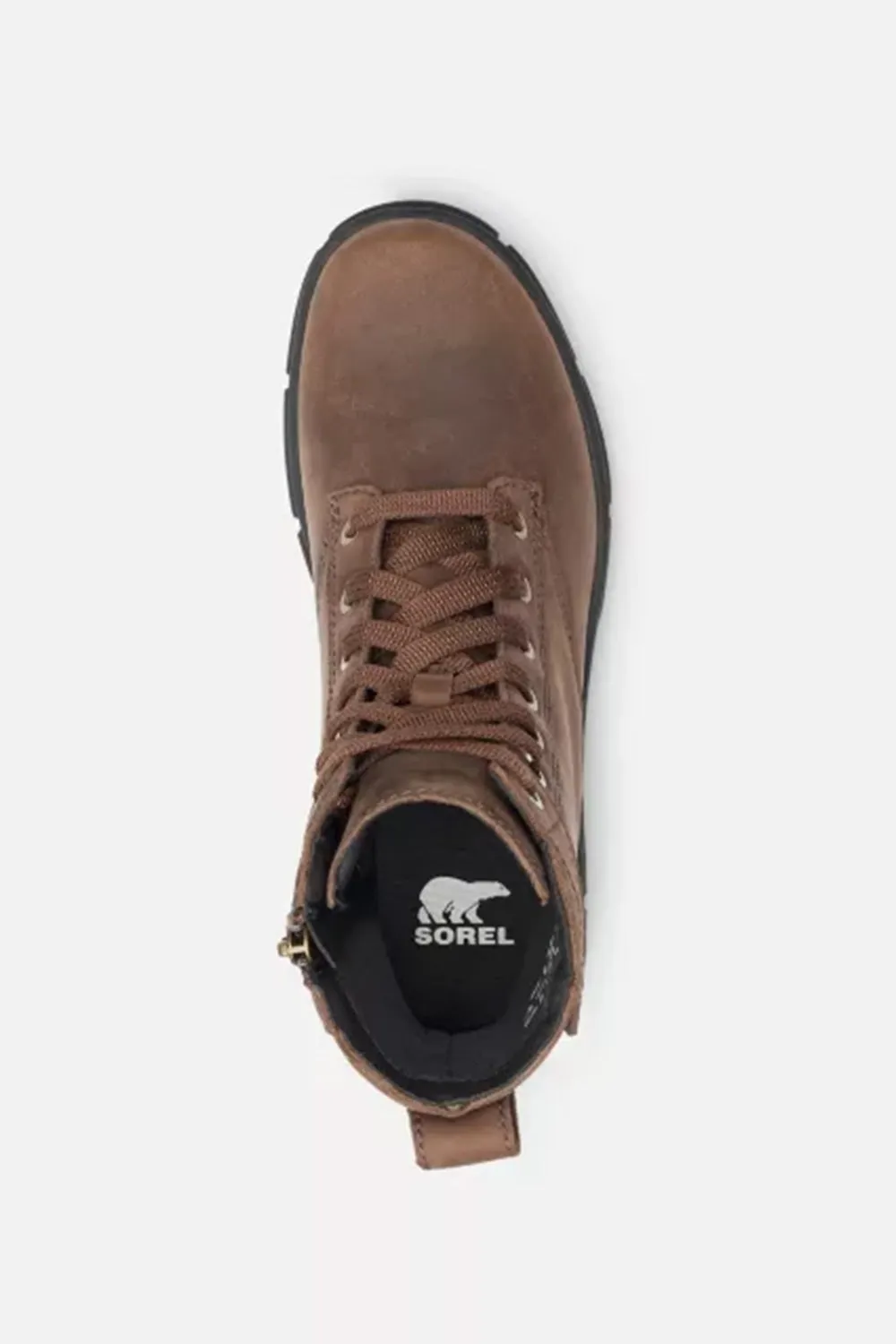 Sorel Explorer STRT Lace Booties for Women in Tobacco Black | 2078051-256