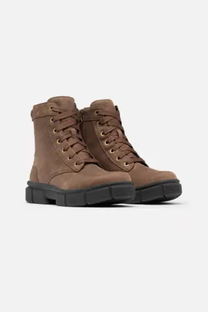 Sorel Explorer STRT Lace Booties for Women in Tobacco Black | 2078051-256