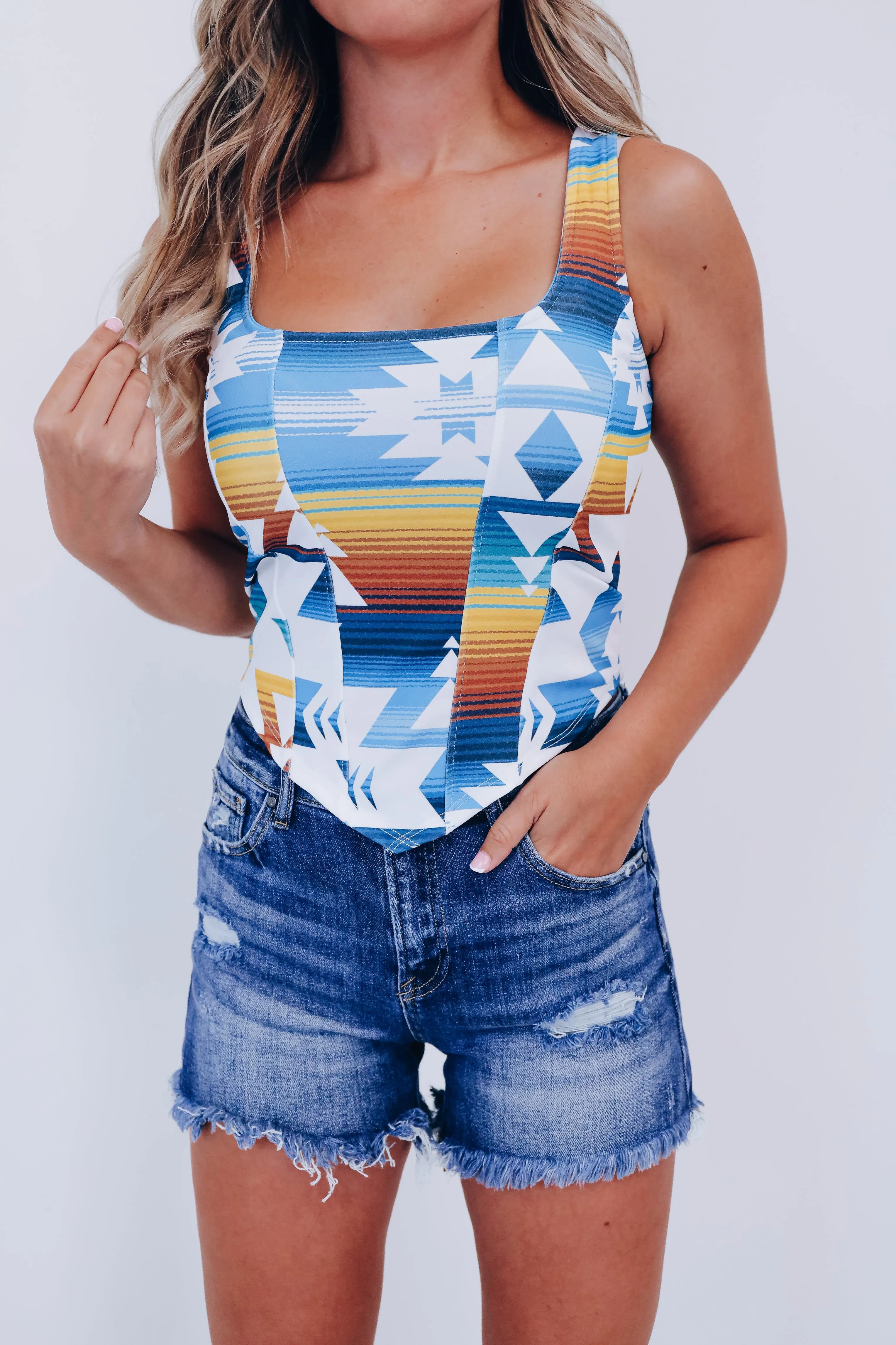 Square Neck Crop Top
