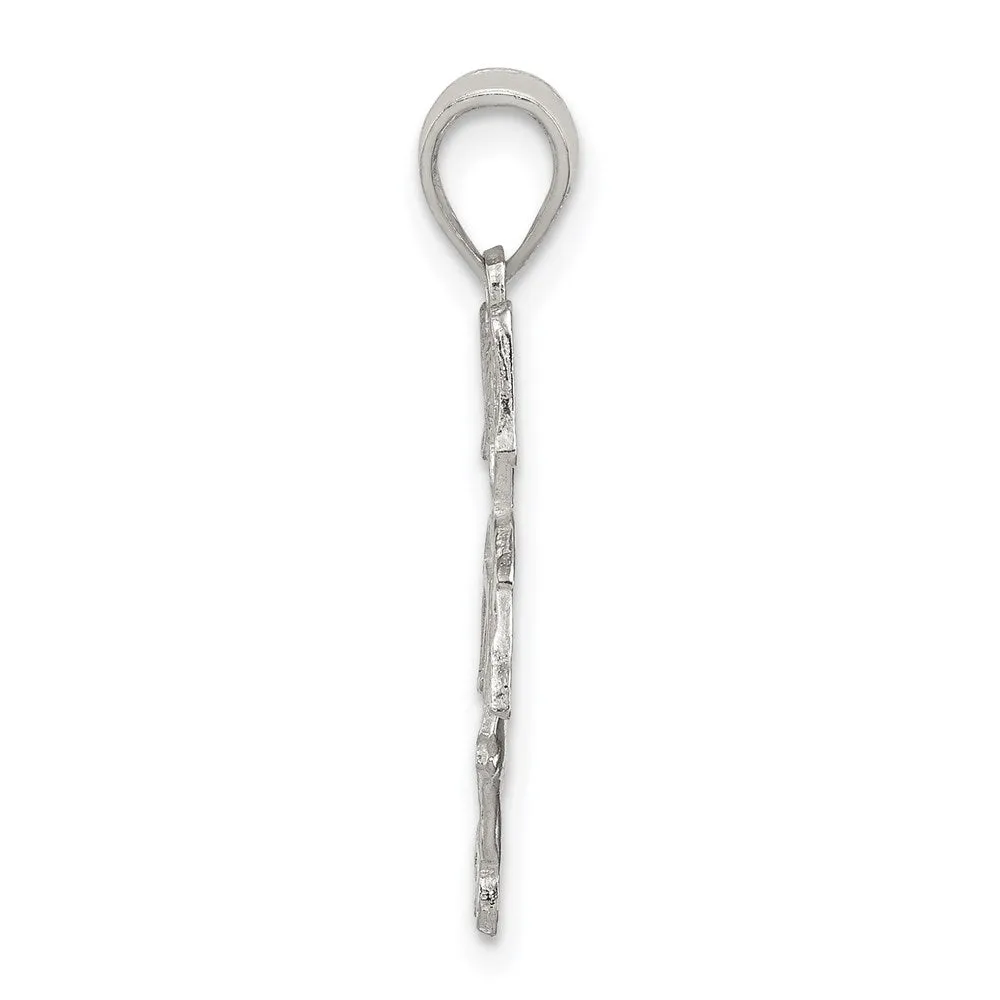 Sterling Silver Sports Girl Charm