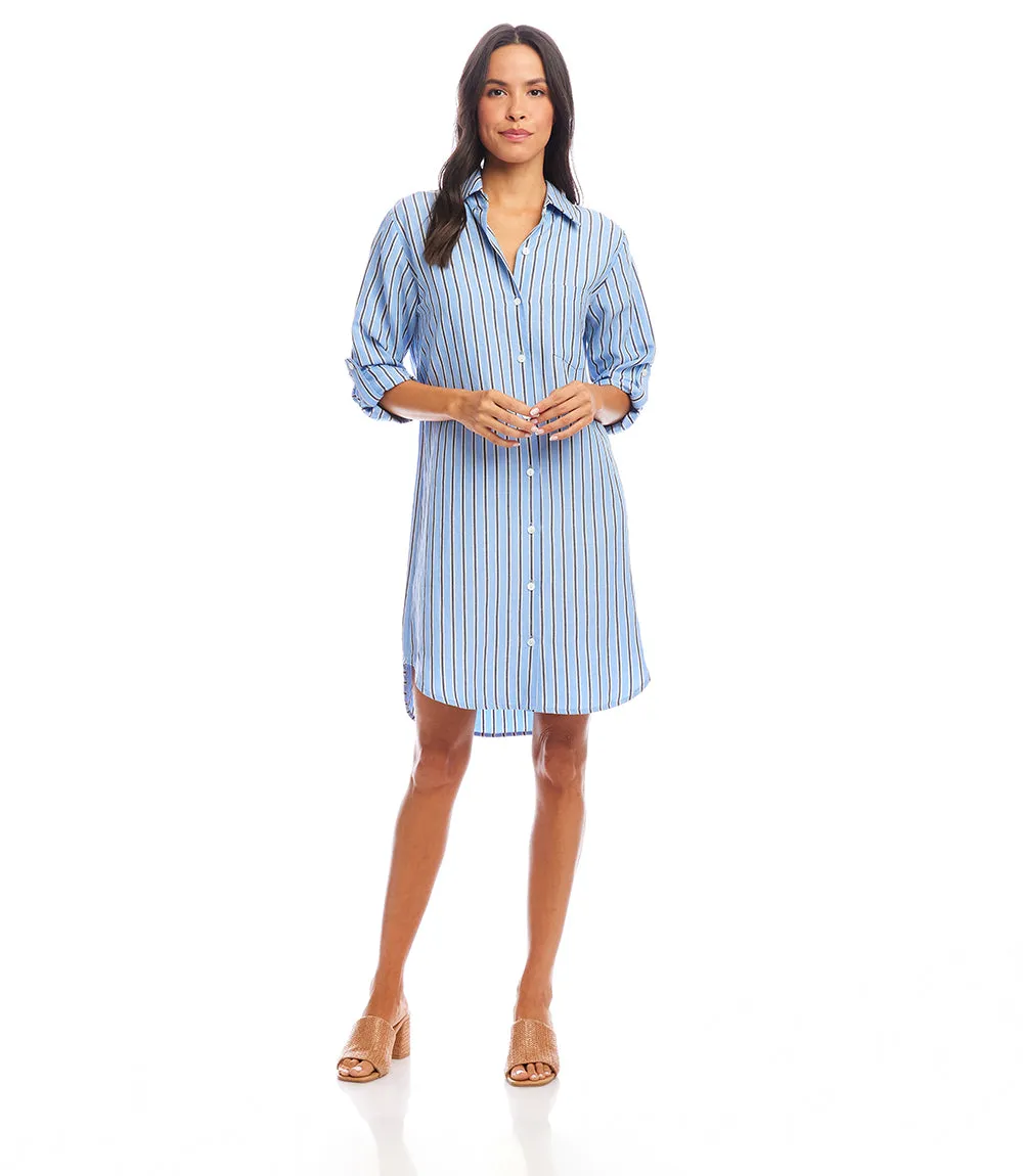 Stripe Shirtdress