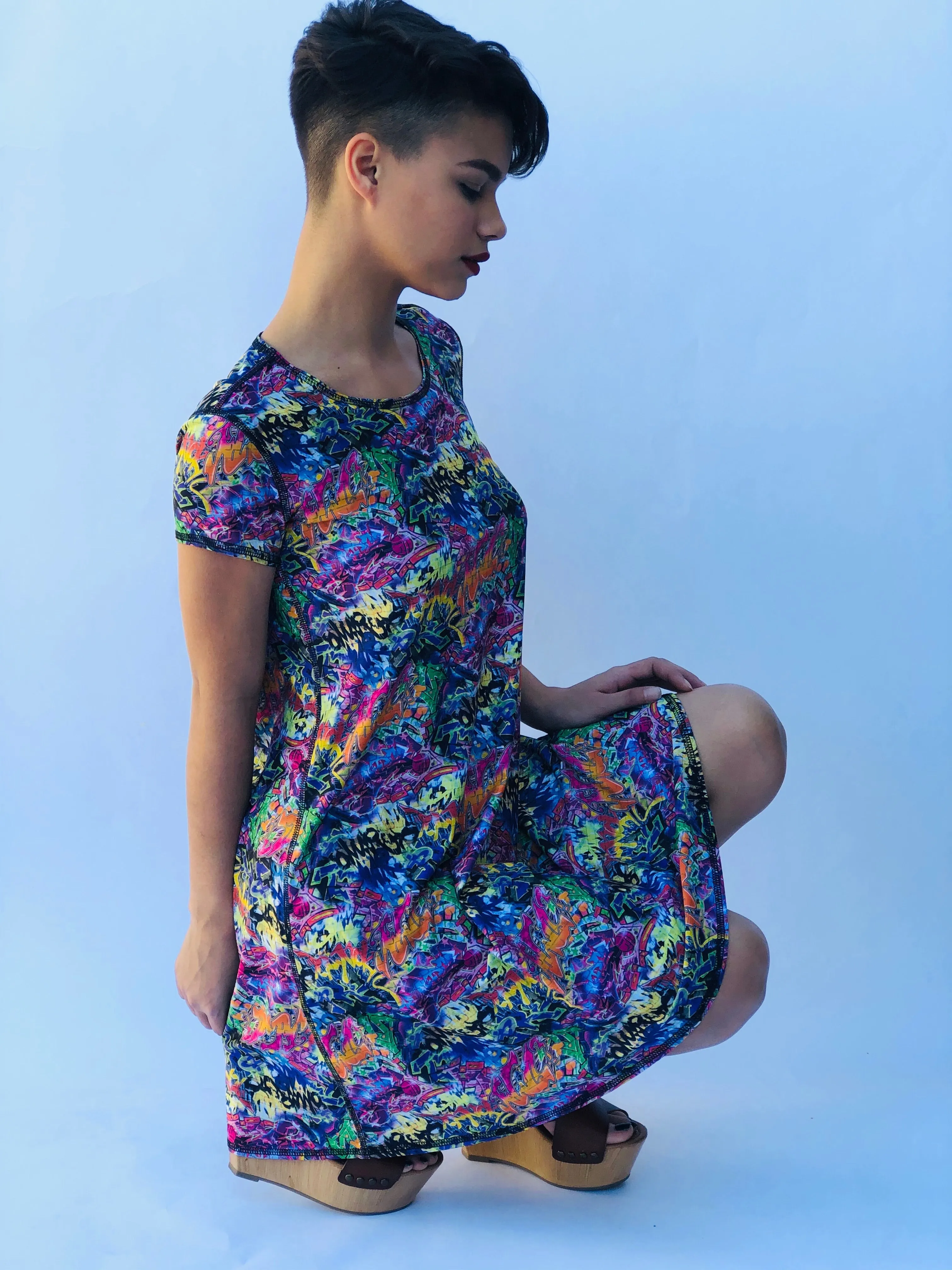 SWING DRESS GRAFFITI/BUNS OF STEEL