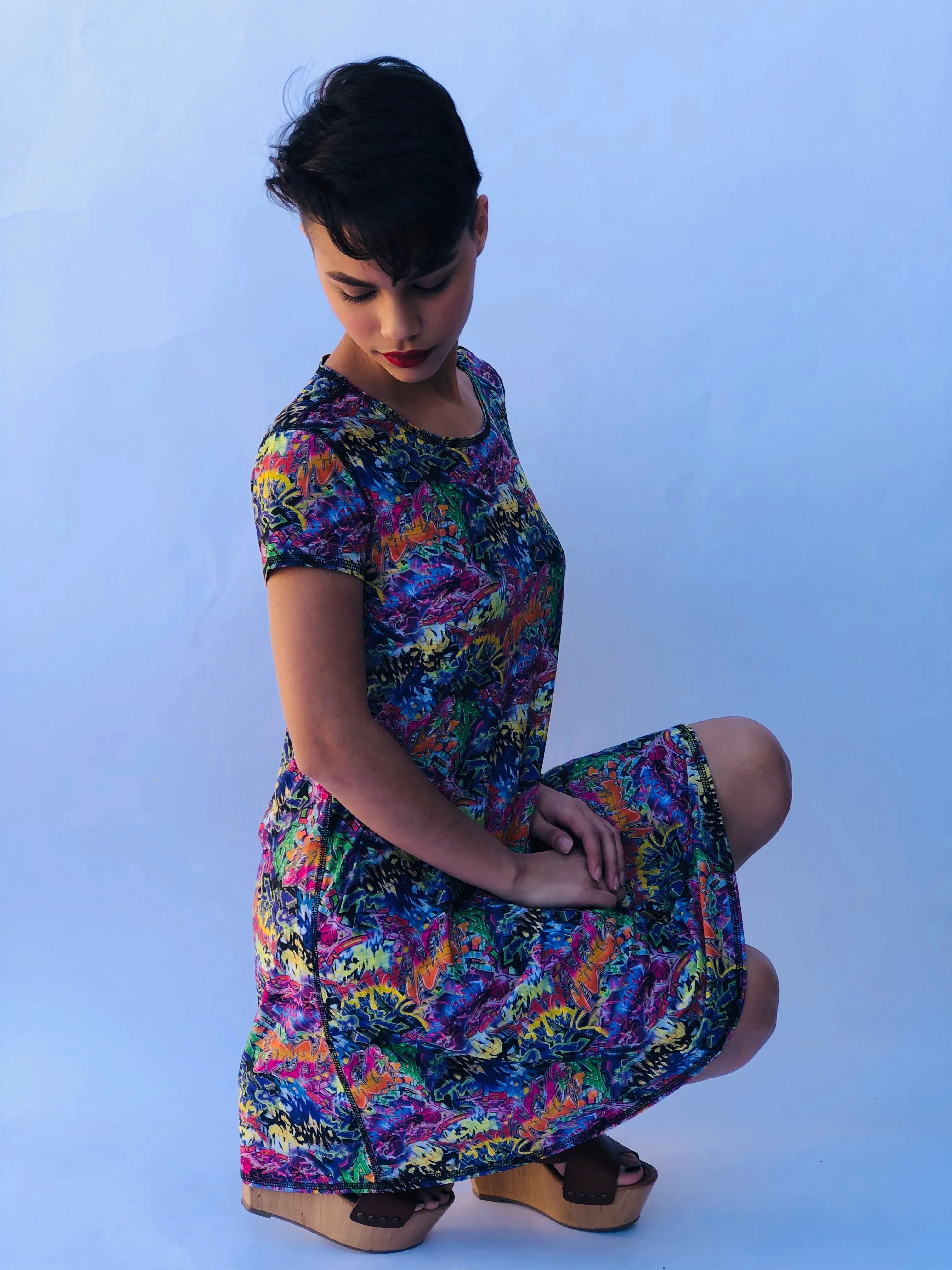 SWING DRESS GRAFFITI/BUNS OF STEEL