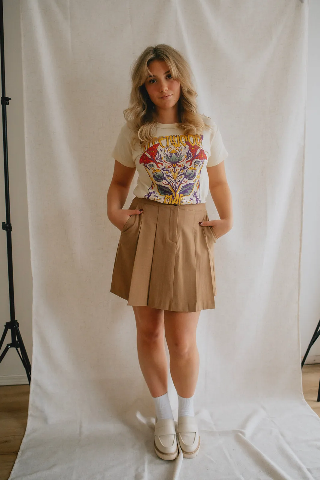 The Danta Mini Skirt - Tiger's Eye