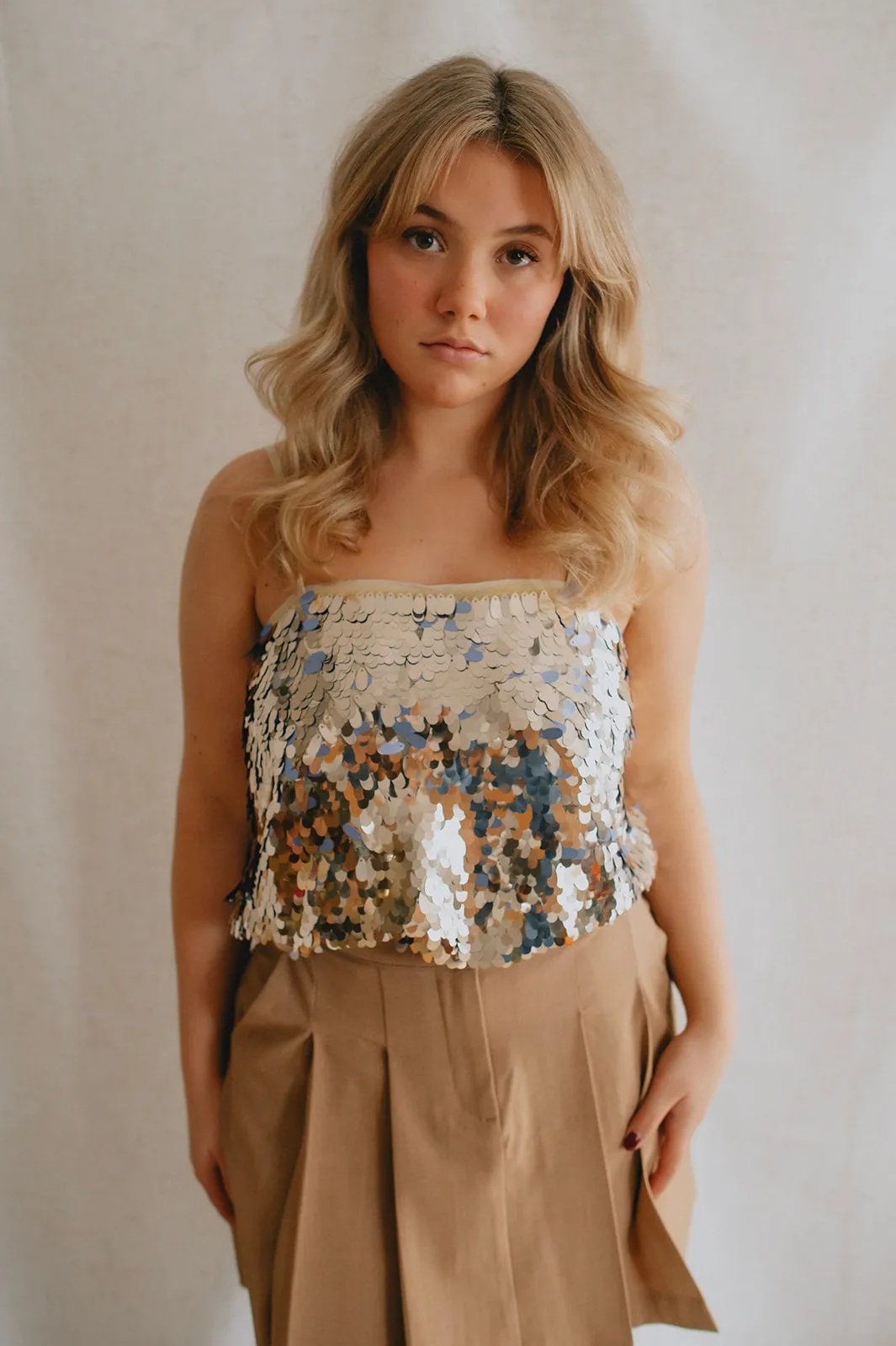 The Danta Mini Skirt - Tiger's Eye