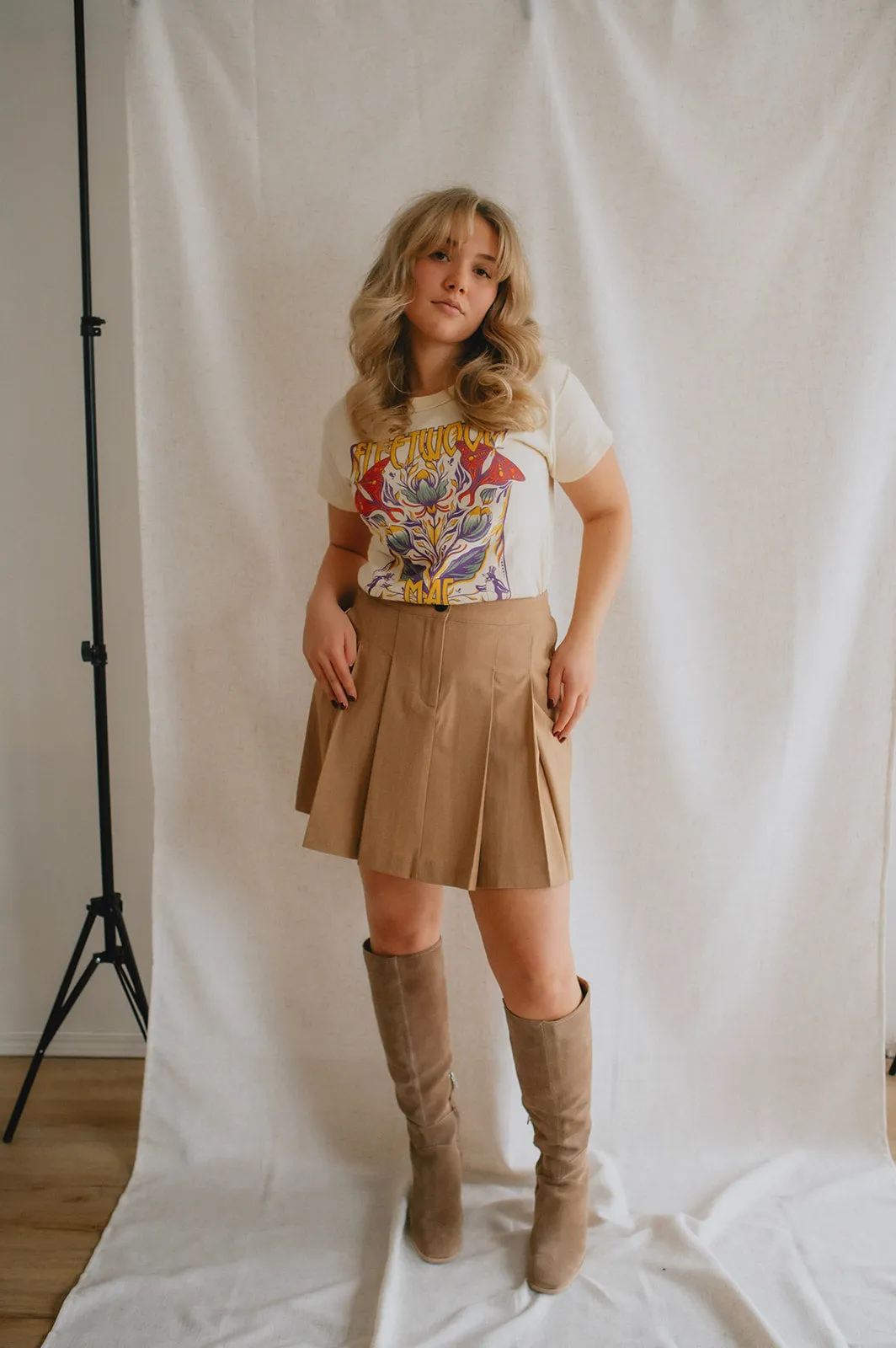 The Danta Mini Skirt - Tiger's Eye