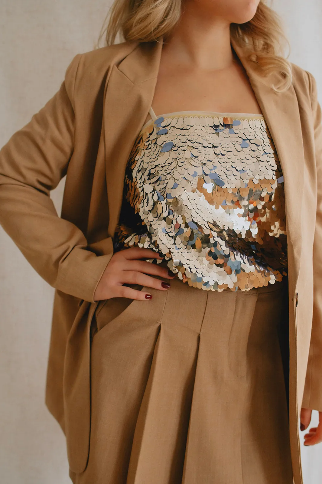 The Danta Mini Skirt - Tiger's Eye