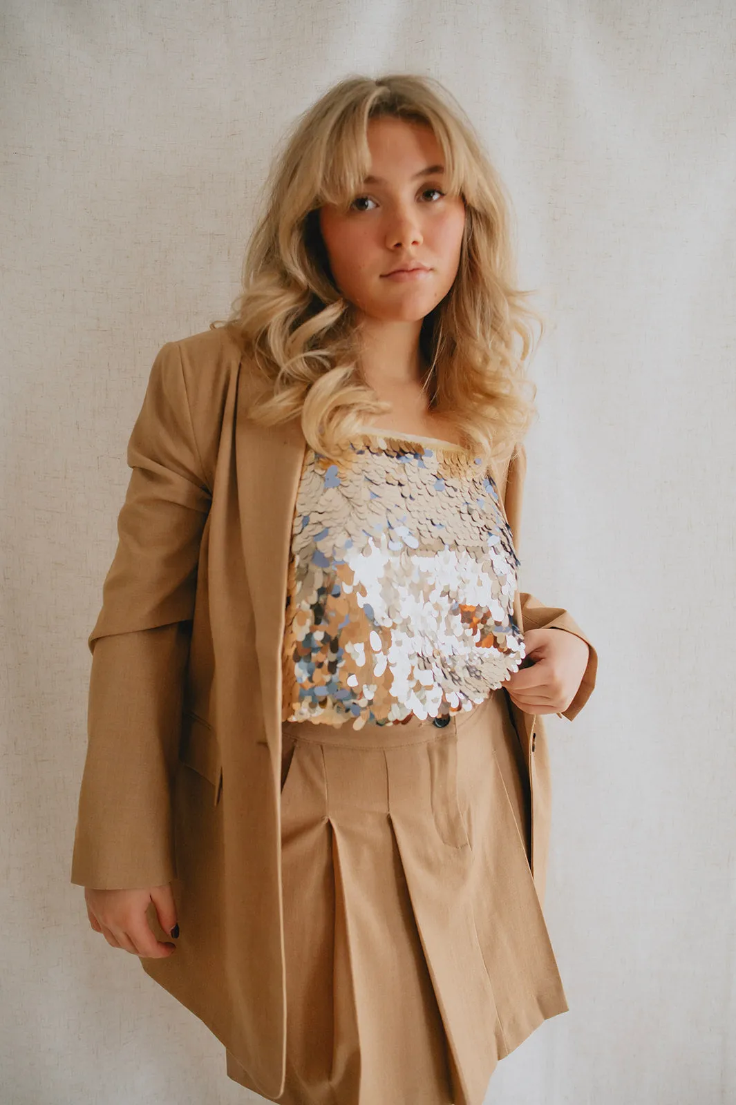 The Danta Mini Skirt - Tiger's Eye