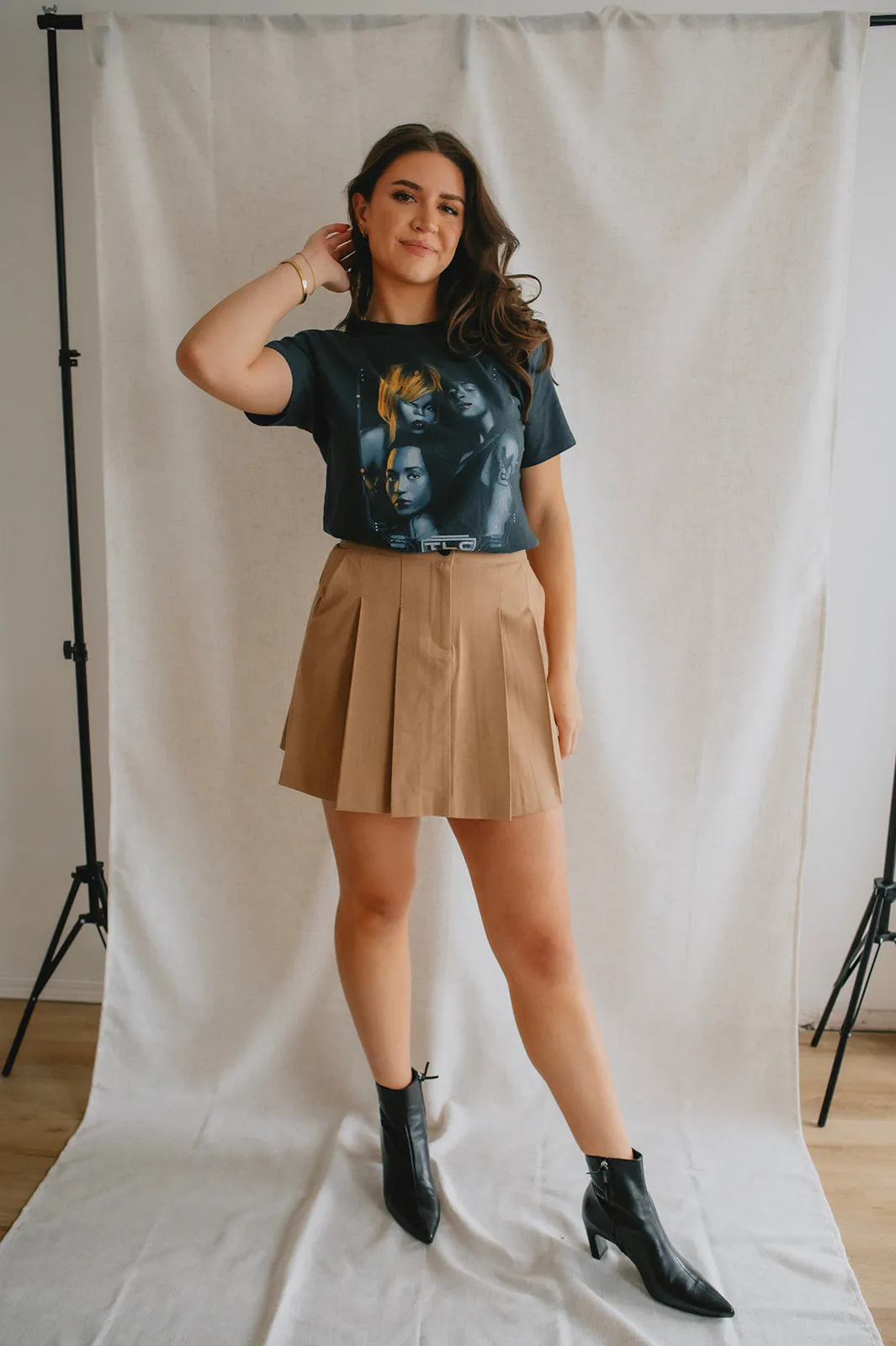The Danta Mini Skirt - Tiger's Eye