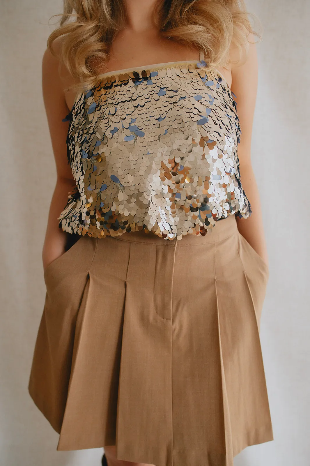 The Danta Mini Skirt - Tiger's Eye