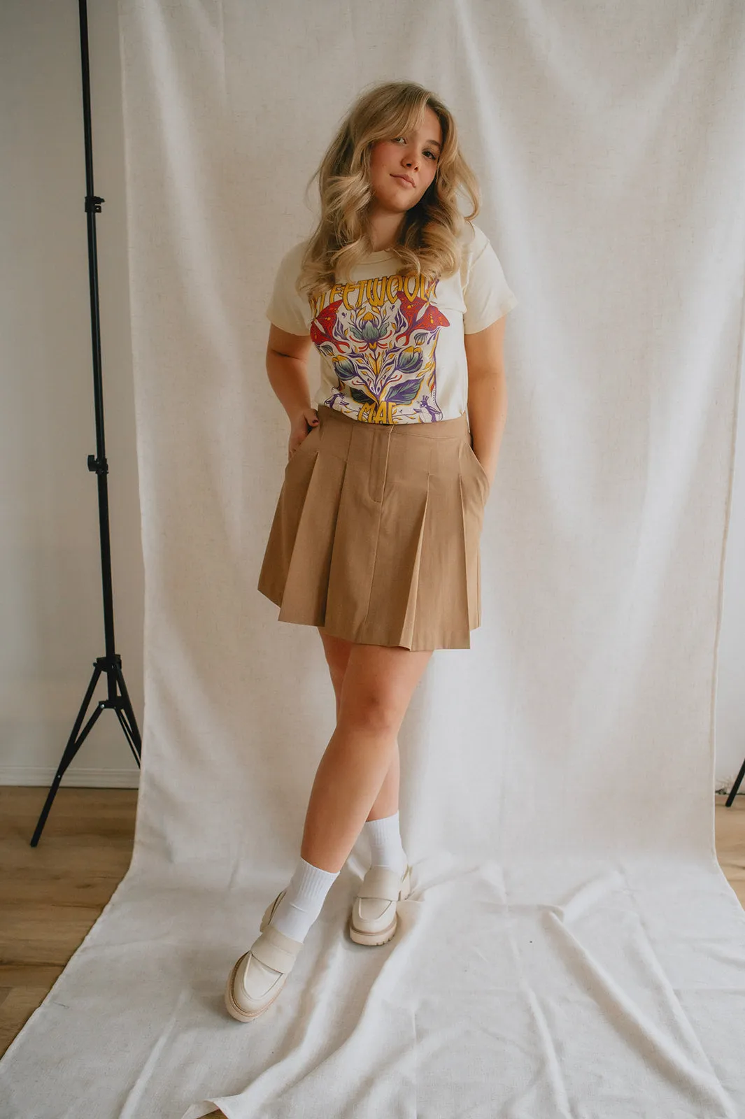 The Danta Mini Skirt - Tiger's Eye