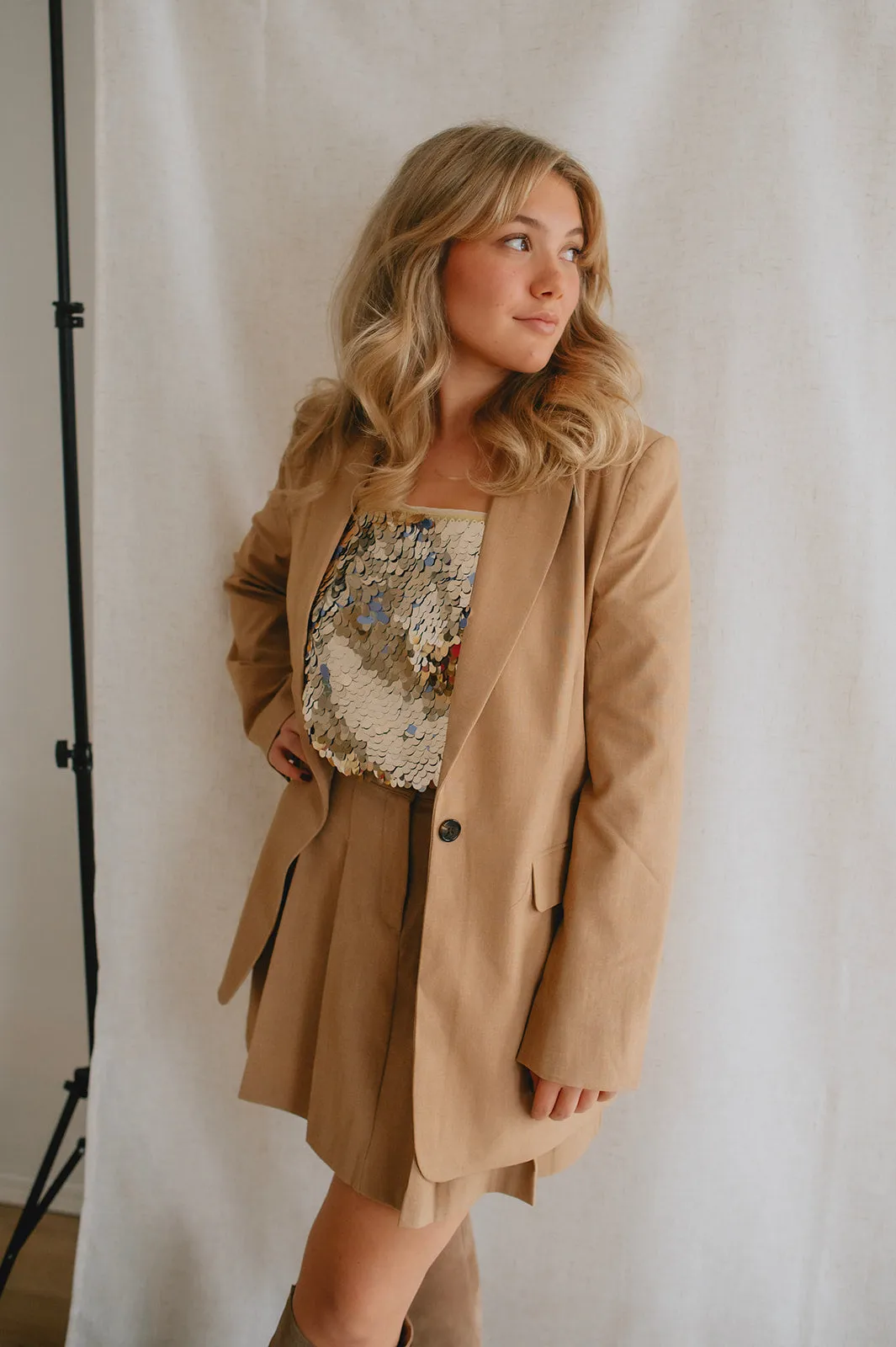 The Danta Mini Skirt - Tiger's Eye