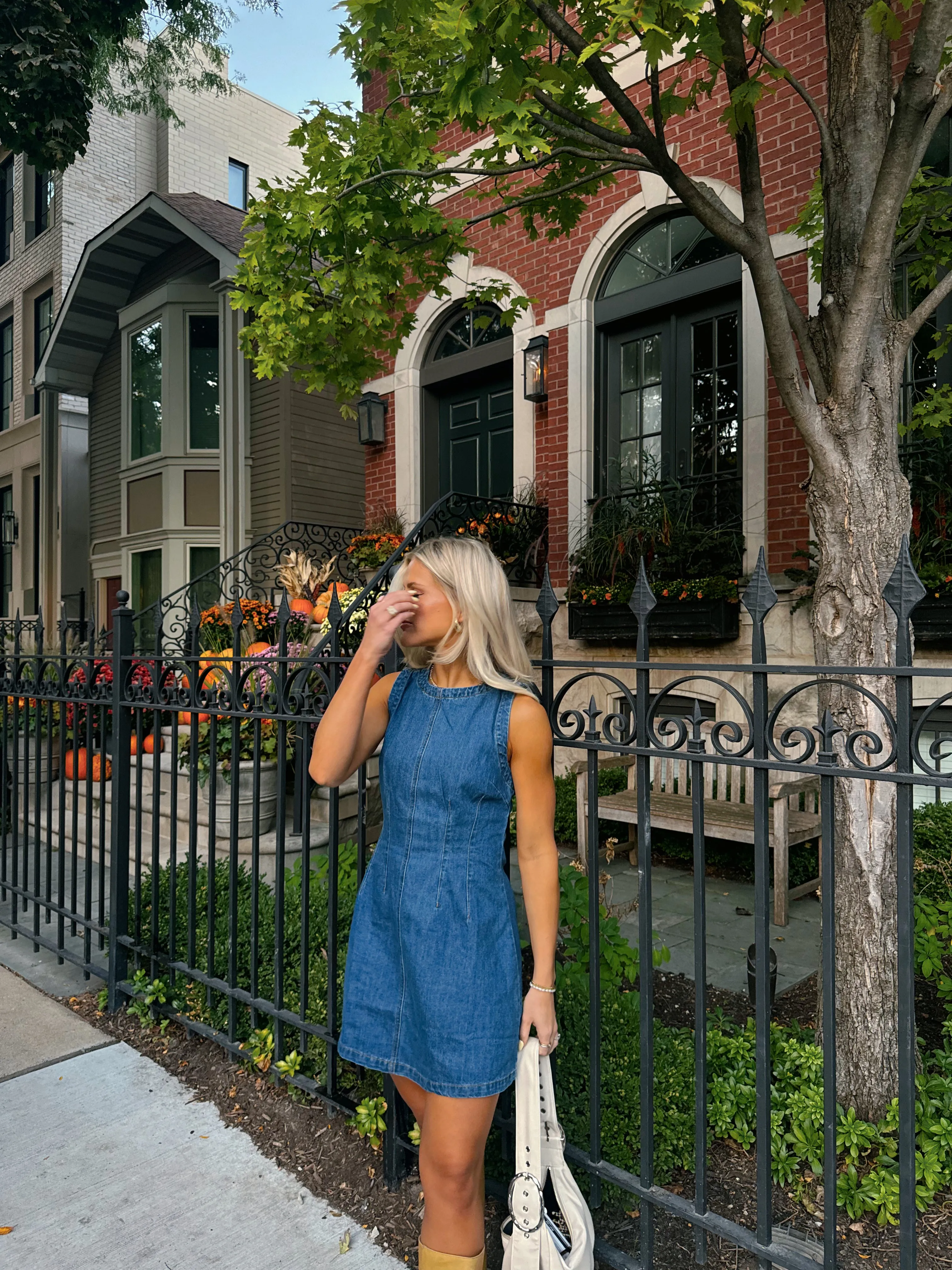 The Pippa Dress// Medium Wash