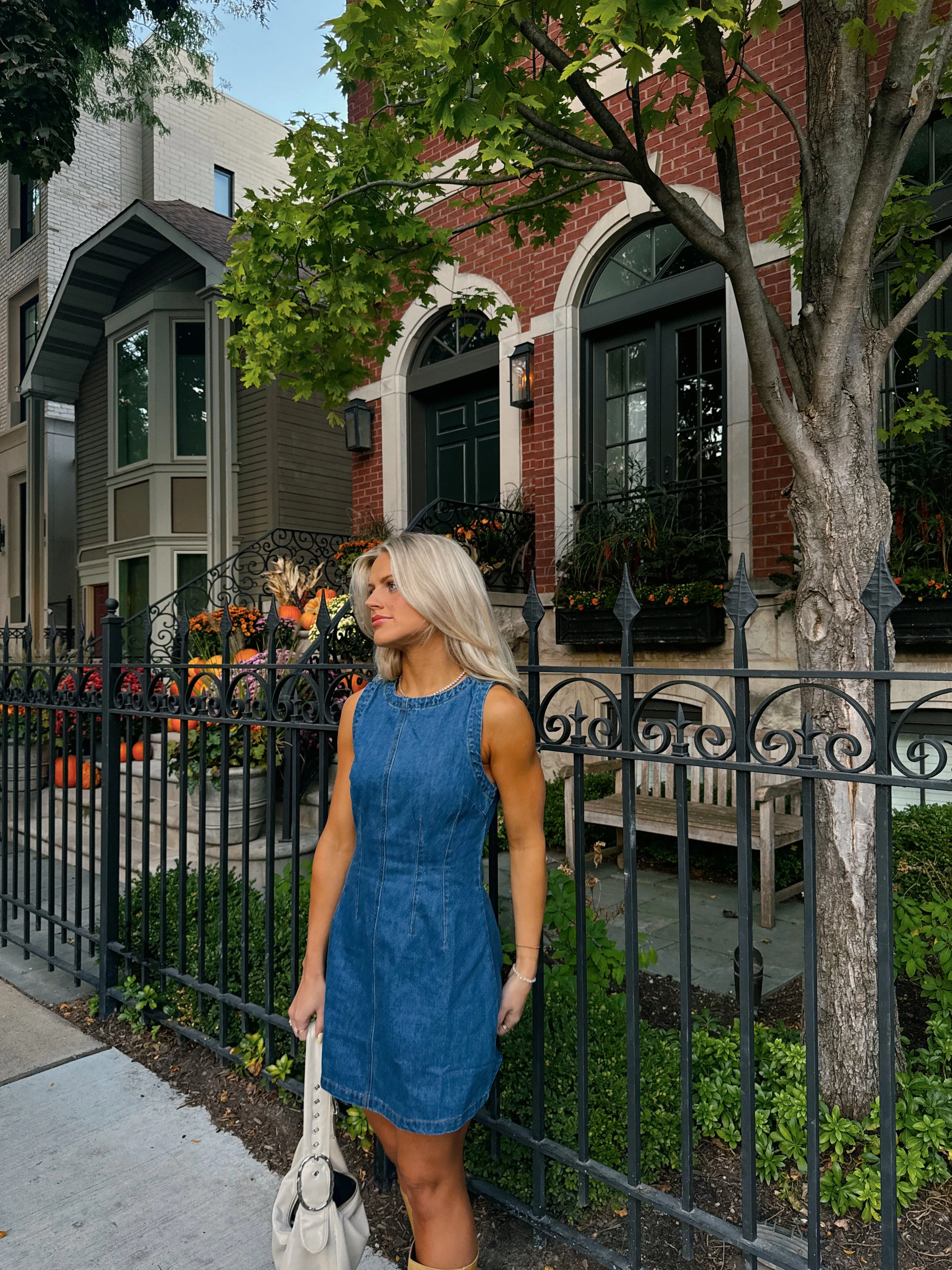 The Pippa Dress// Medium Wash