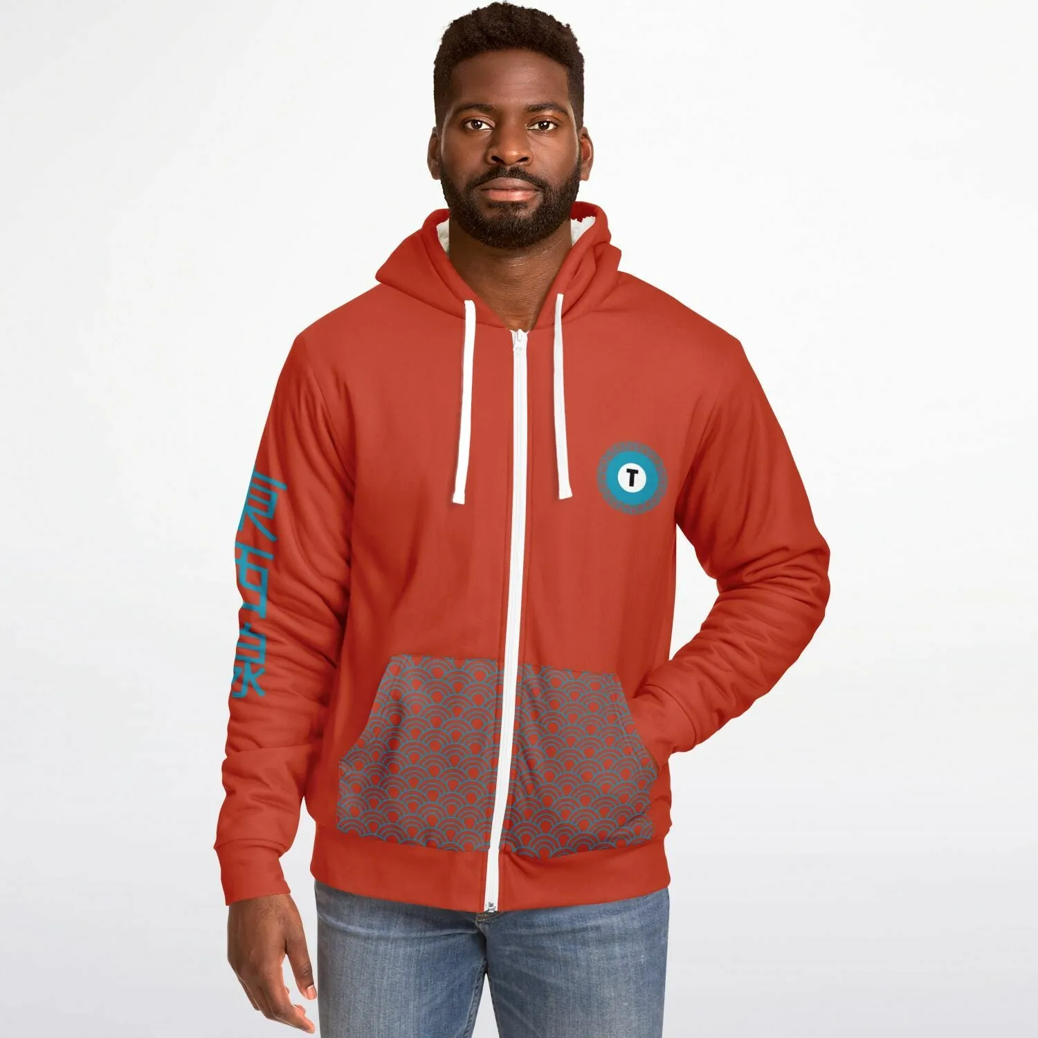 Tozai Line Ultra-Soft Microfleece Zip Hoodie