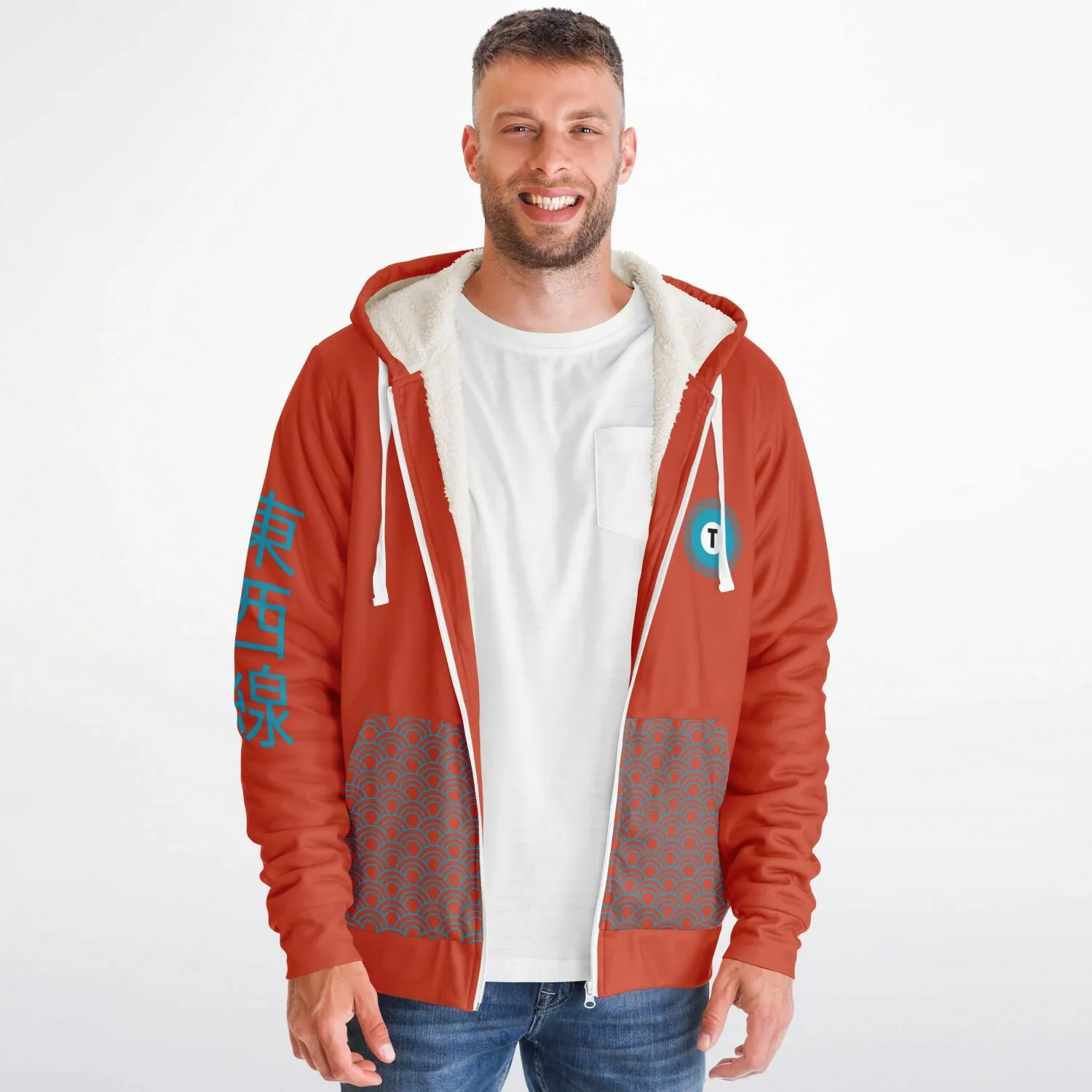Tozai Line Ultra-Soft Microfleece Zip Hoodie