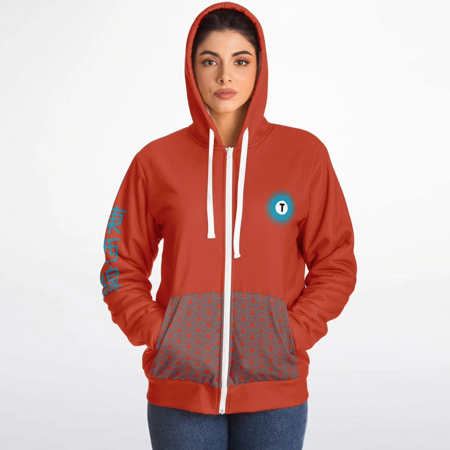 Tozai Line Ultra-Soft Microfleece Zip Hoodie