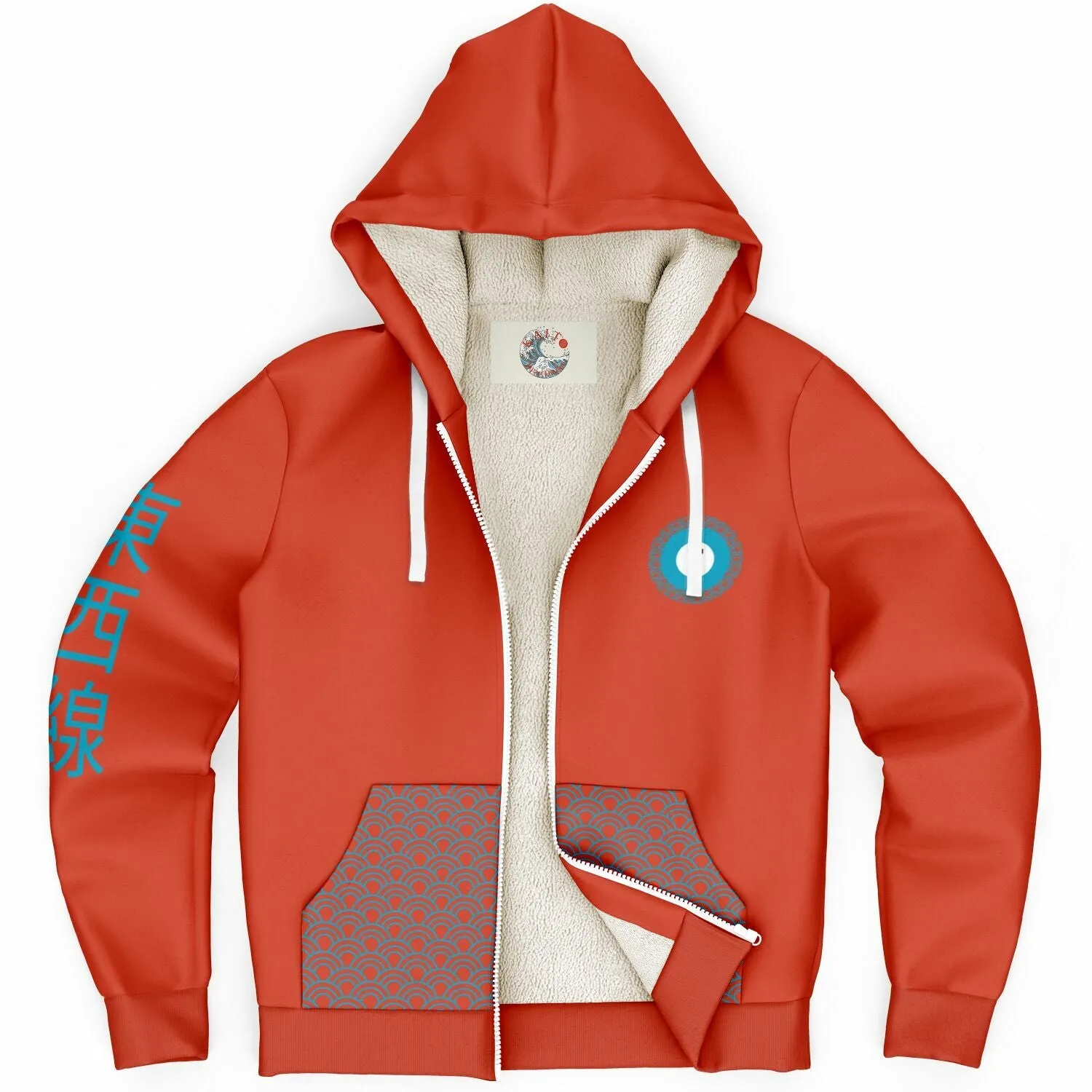 Tozai Line Ultra-Soft Microfleece Zip Hoodie