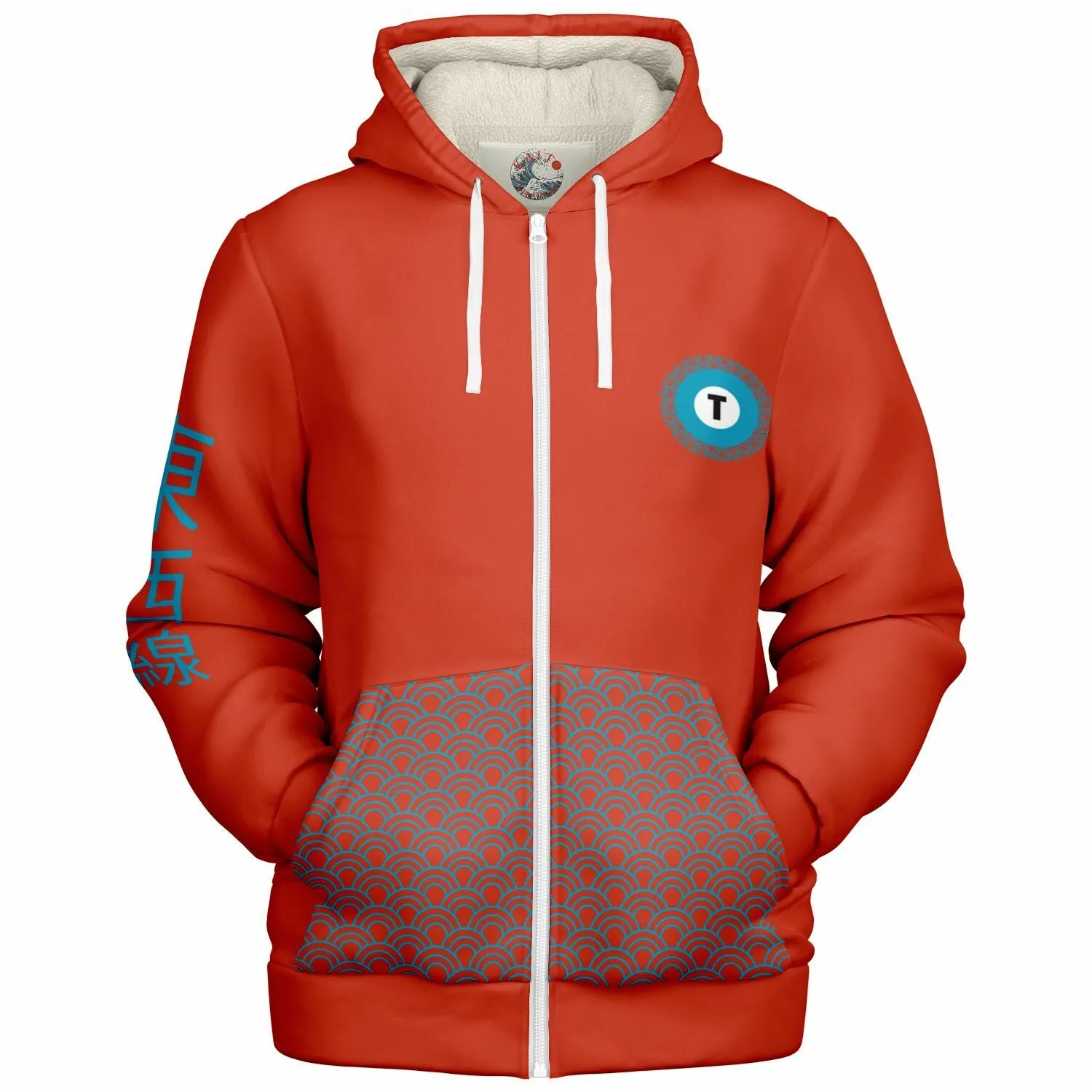 Tozai Line Ultra-Soft Microfleece Zip Hoodie