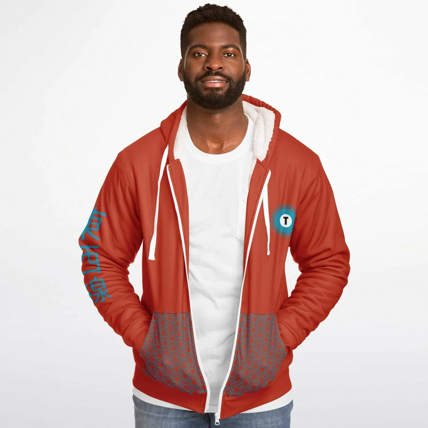 Tozai Line Ultra-Soft Microfleece Zip Hoodie